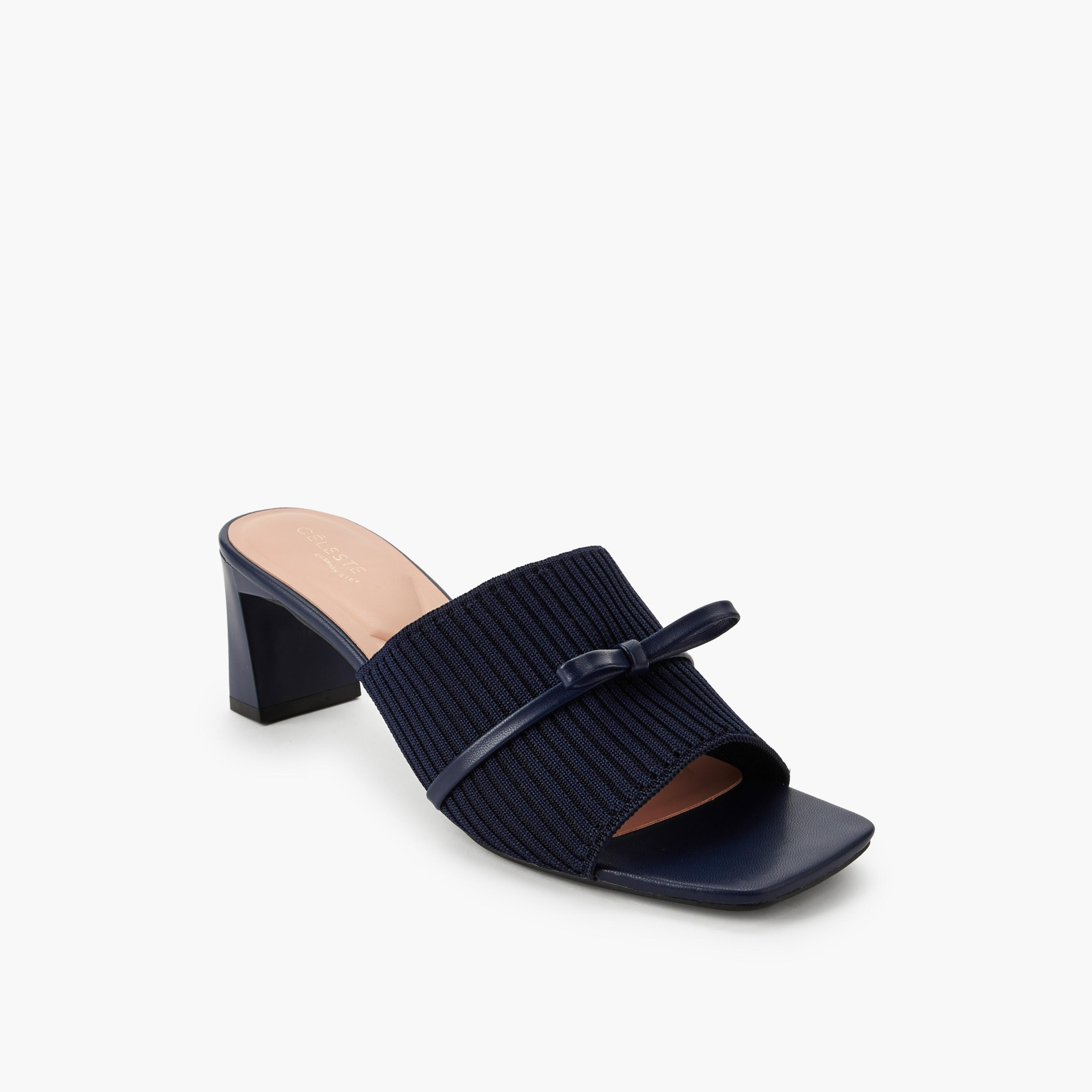 Celeste Women Ribbed Block Heel Sandals-women-shoes-sandals-heeled-image-2