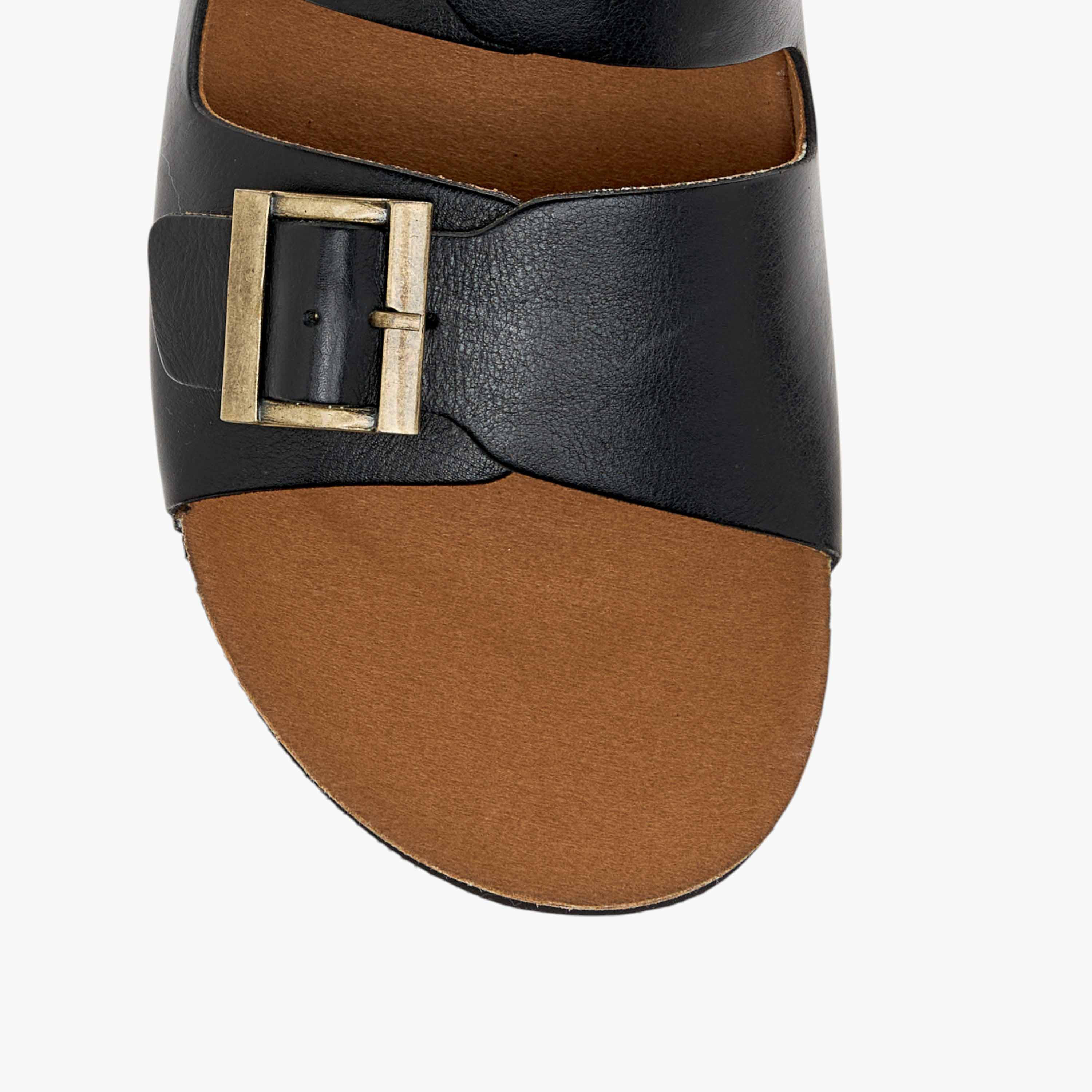 Paprika Buckle Accent Slip-On Comfort Sandals-women-shoes-flats-sandals-image-3