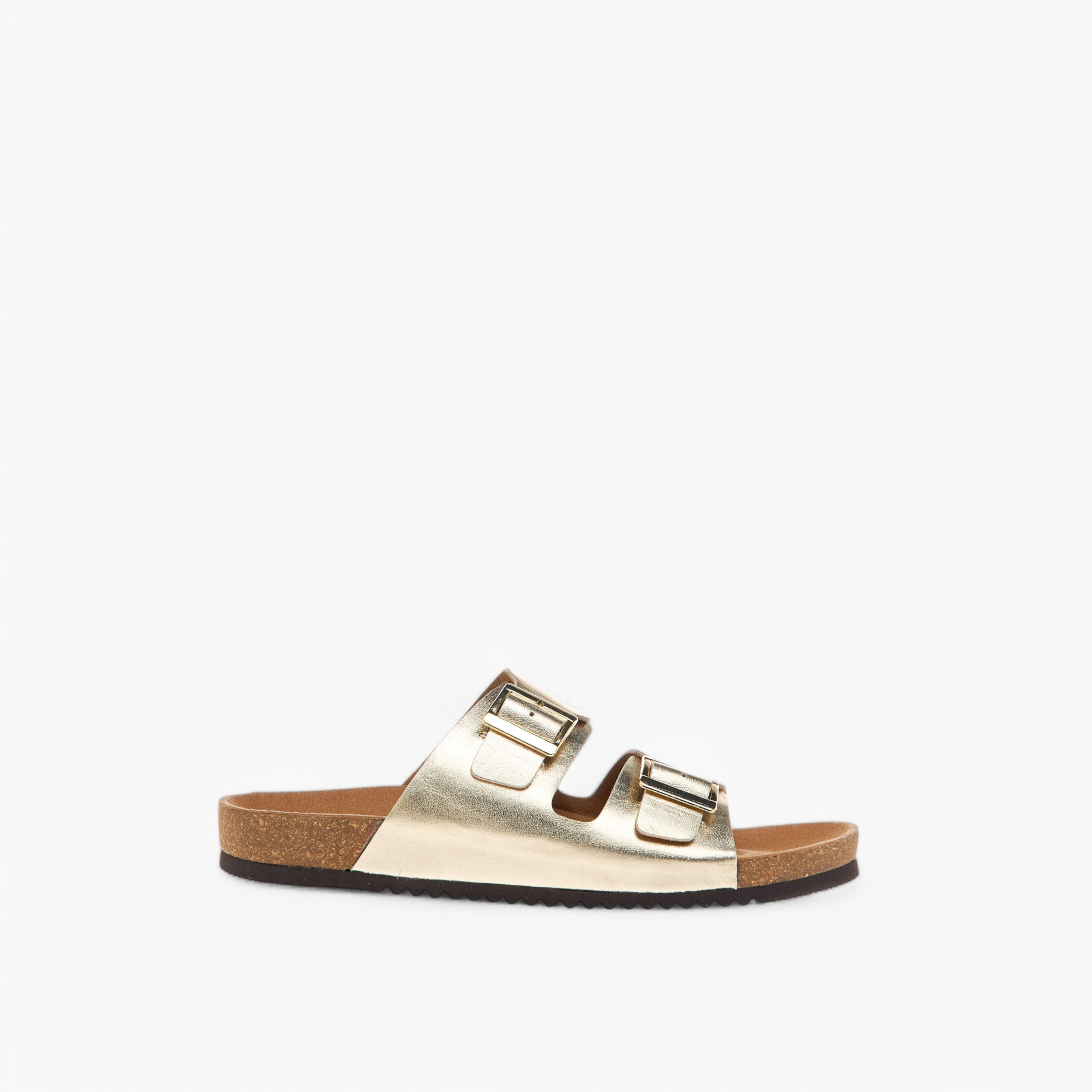 Paprika Buckle Accent Slip-On Comfort Sandals-women-shoes-flats-sandals-image-2