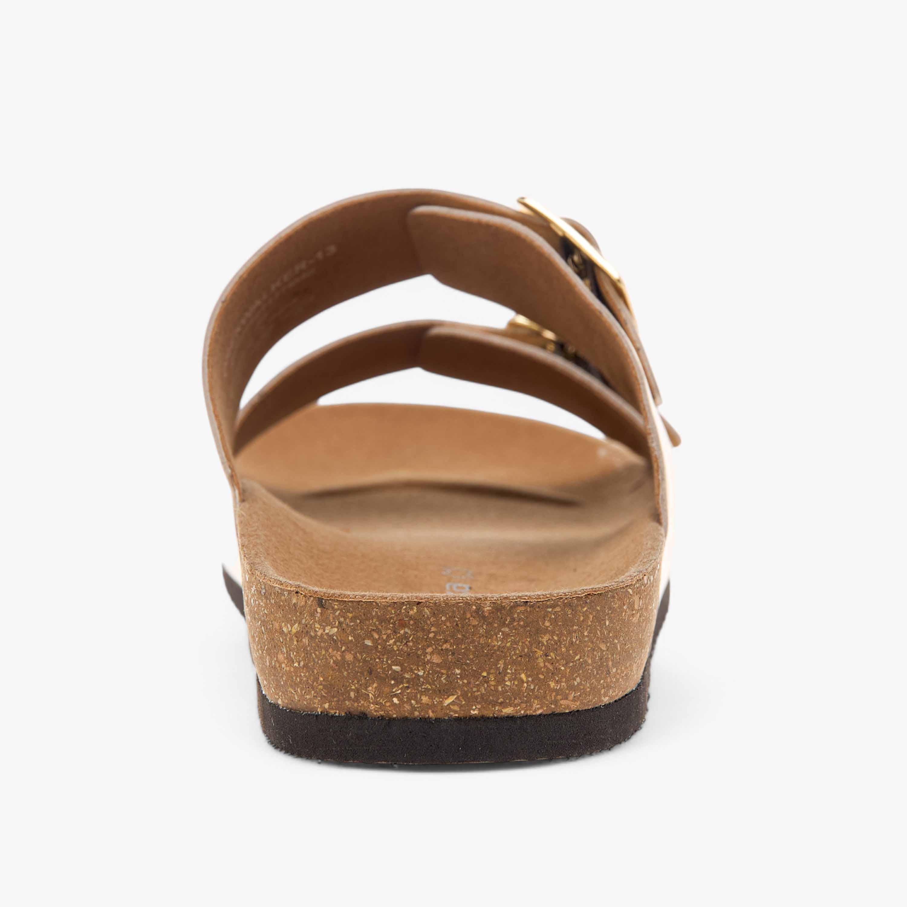 Paprika Buckle Accent Slip-On Comfort Sandals-women-shoes-flats-sandals-image-4