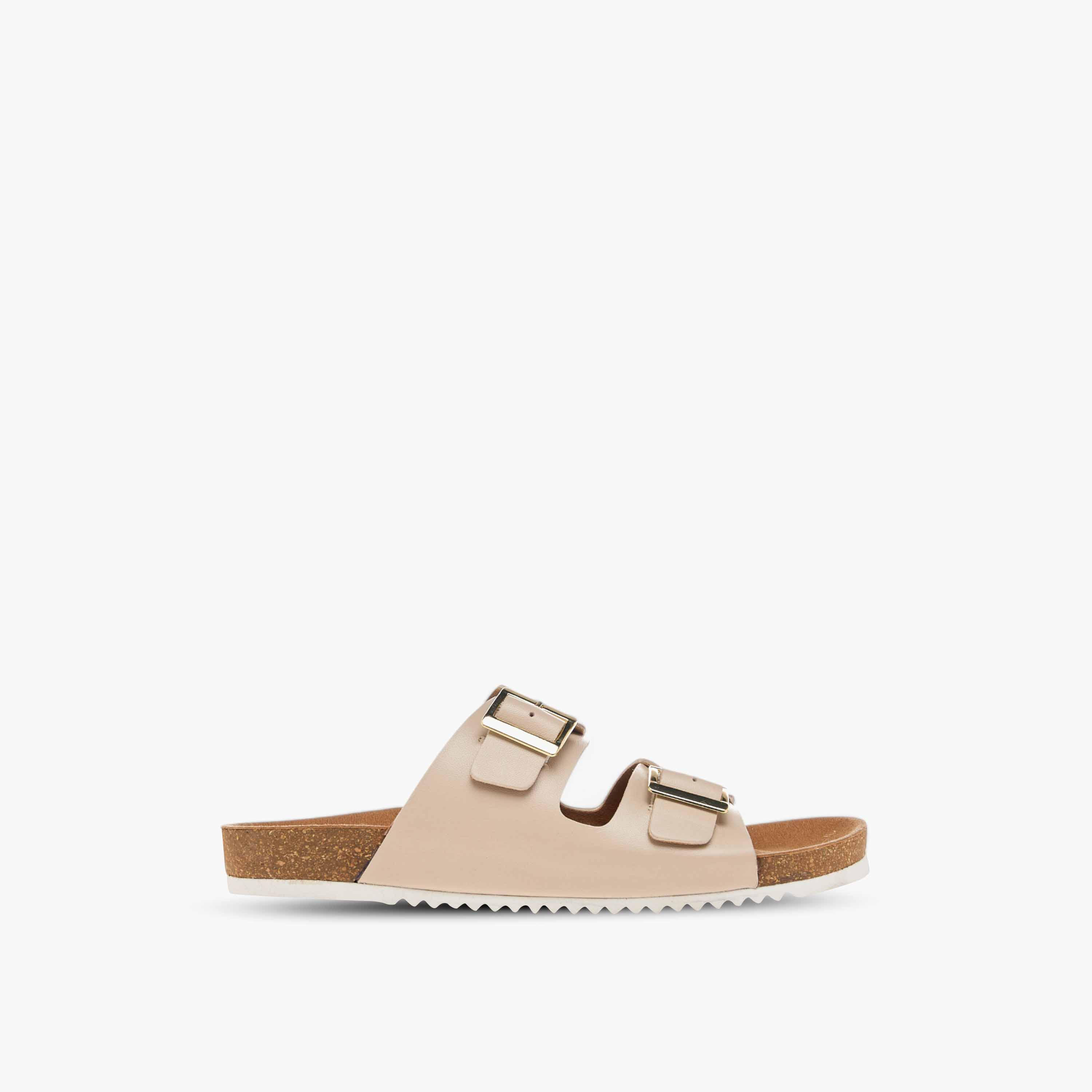 Paprika Buckle Accent Slip-On Comfort Sandals-women-shoes-flats-sandals-image-2