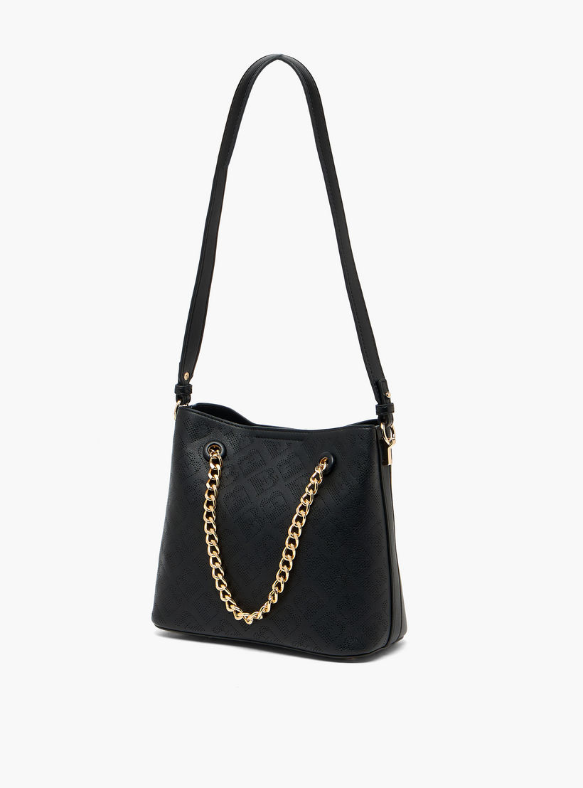 شنطة كتف بارزة الملمس بحزام سلسلة من فلورا بيلا-women-bagsandwallets-handbags-image-2