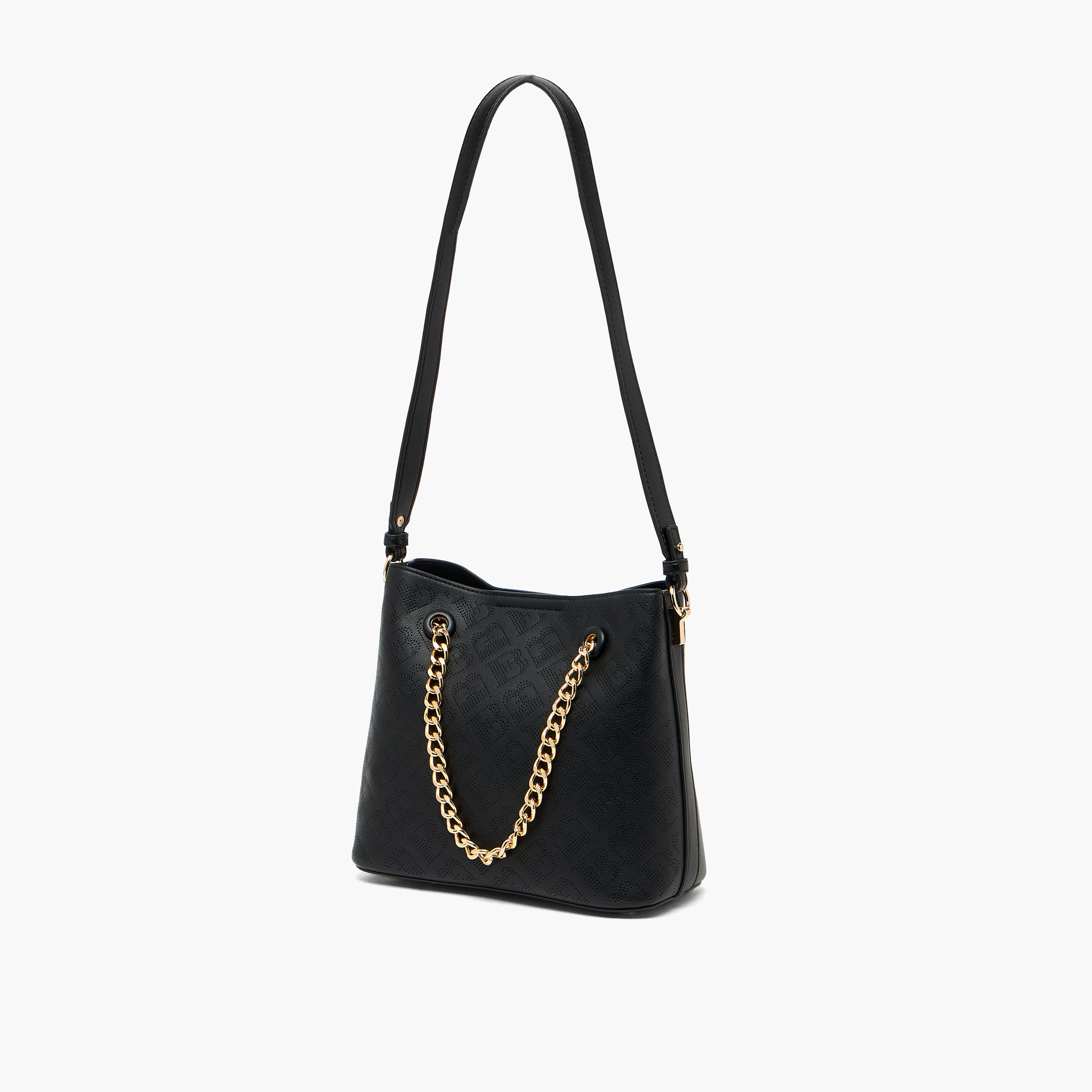 Flora Bella Textured Shoulder Bag with Chain Strap-women-bagsandwallets-handbags-image-9