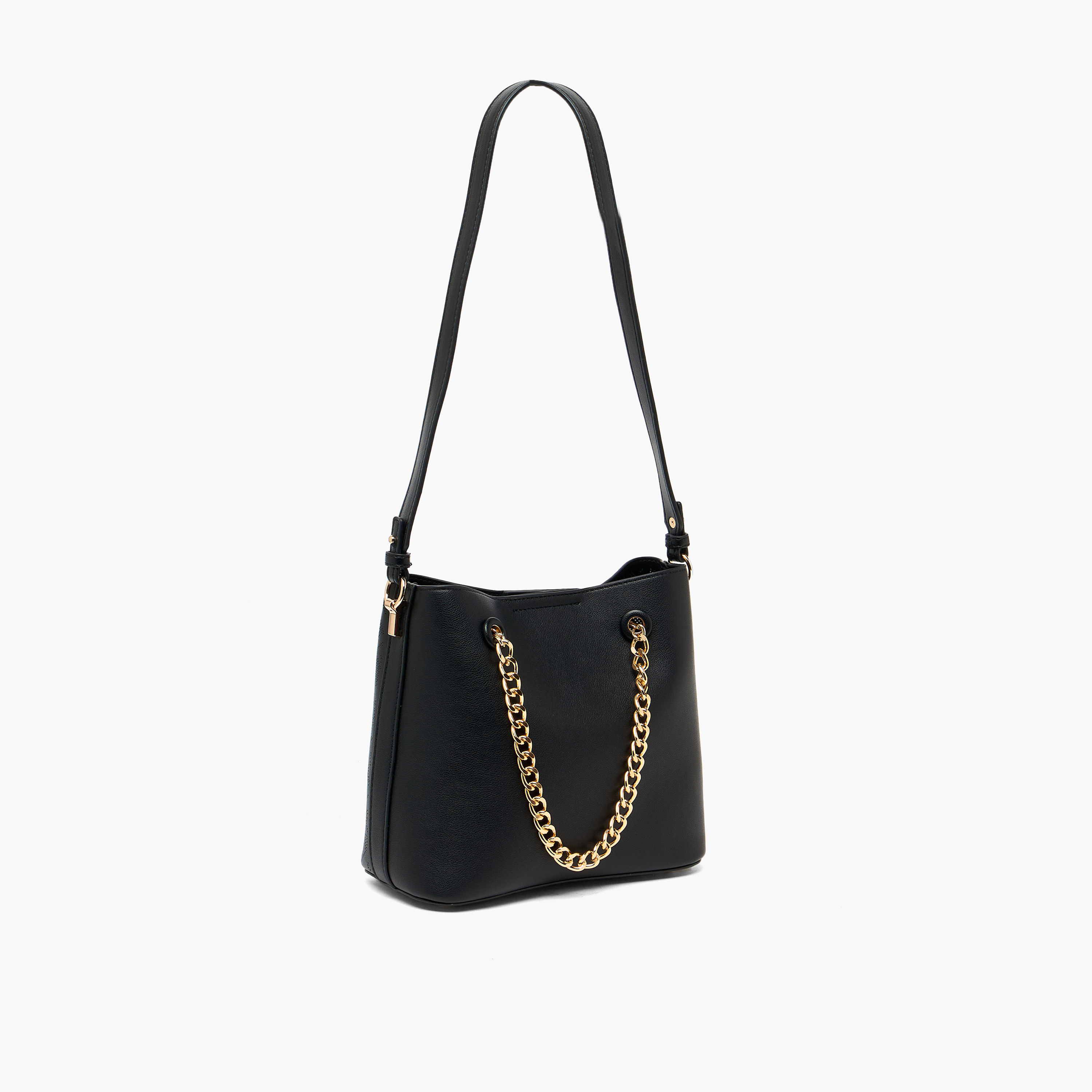 Flora Bella Textured Shoulder Bag with Chain Strap-women-bagsandwallets-handbags-image-10
