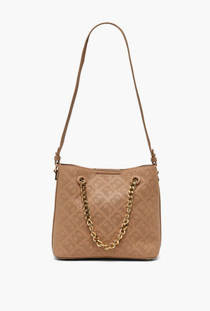شنطة كتف بارزة الملمس بحزام سلسلة من فلورا بيلا-women-bagsandwallets-handbags-image-1