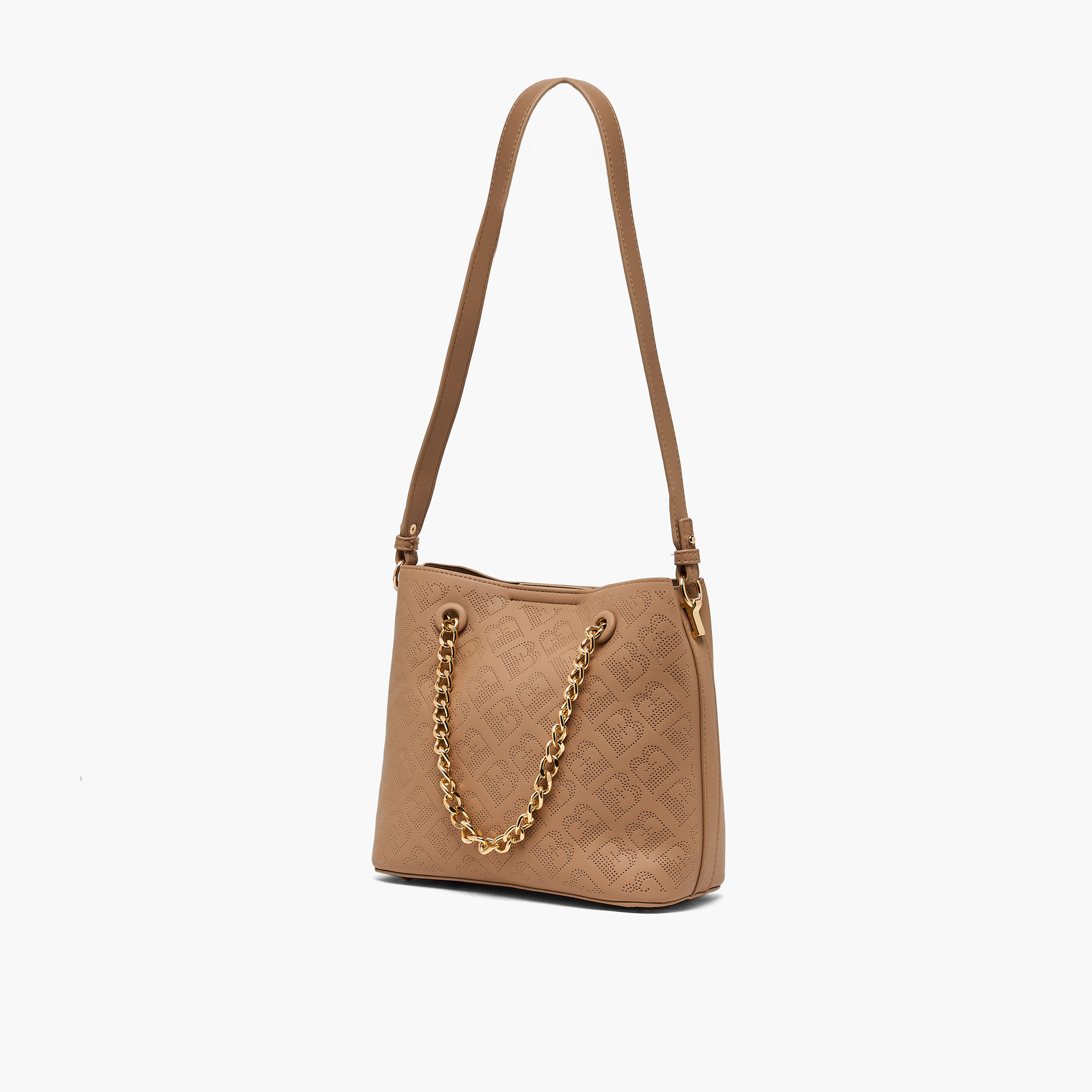 Flora Bella Textured Shoulder Bag with Chain Strap-women-bagsandwallets-handbags-image-2