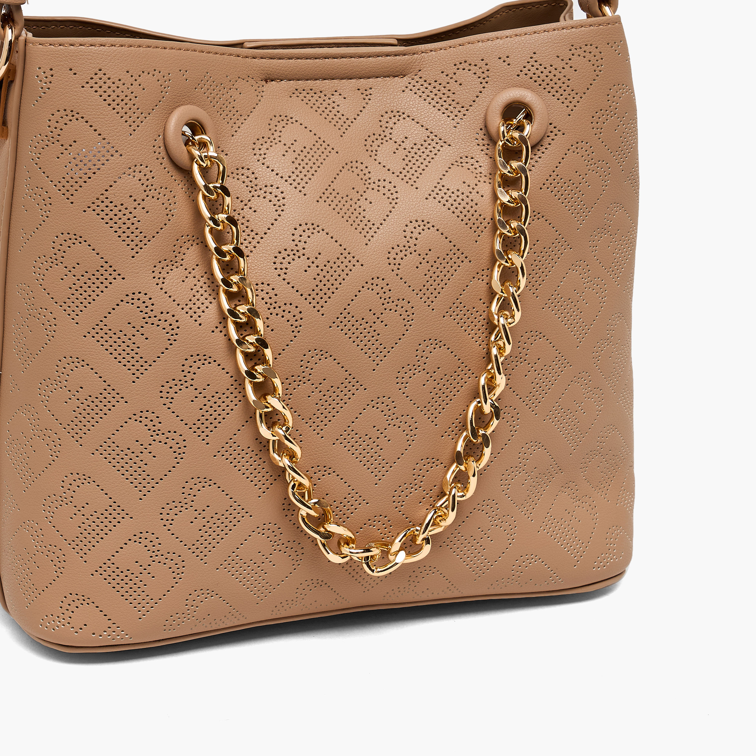 Flora Bella Textured Shoulder Bag with Chain Strap-women-bagsandwallets-handbags-image-4