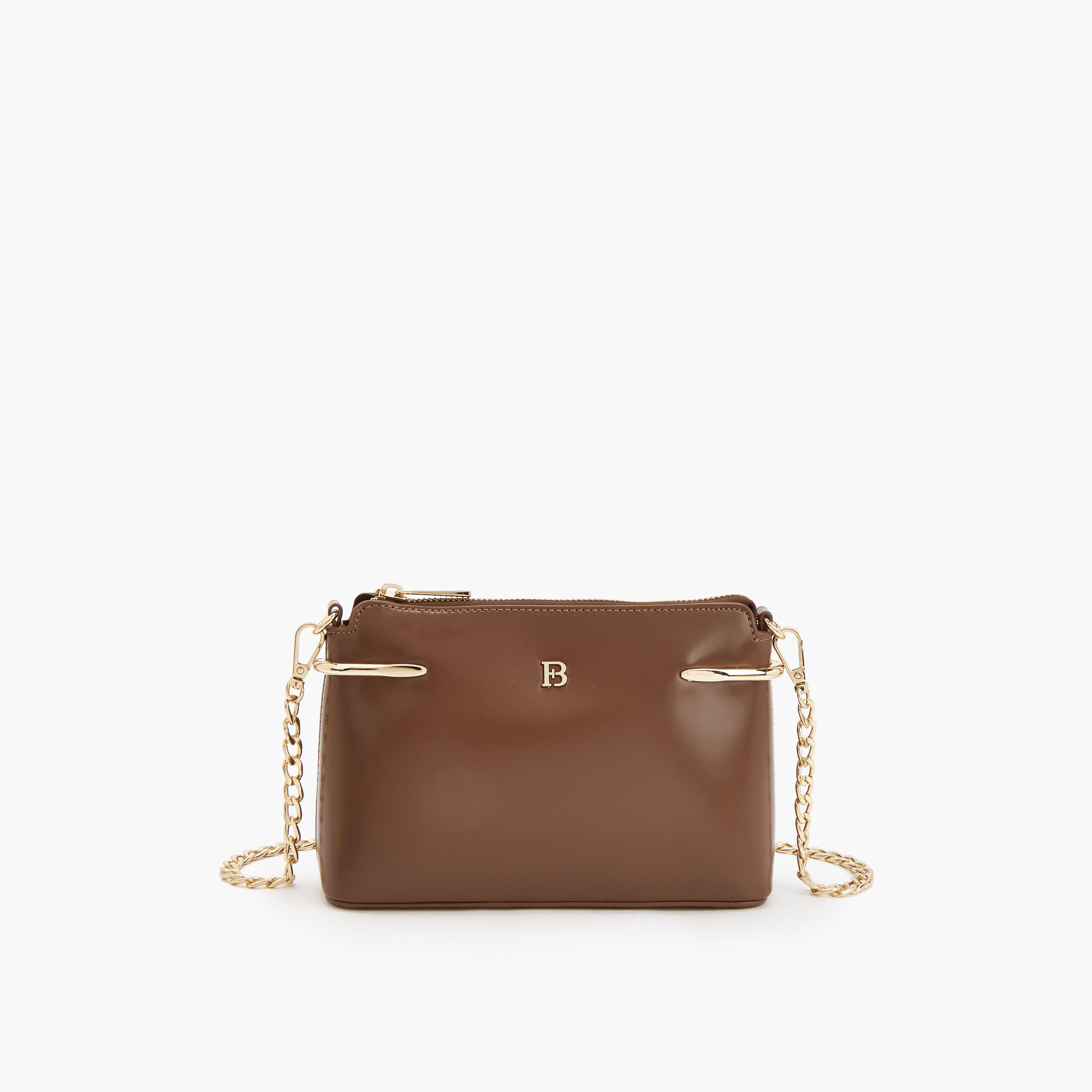 Flora Bella Crossbody Bag with Chain Accent-women-bagsandwallets-handbags-image-1