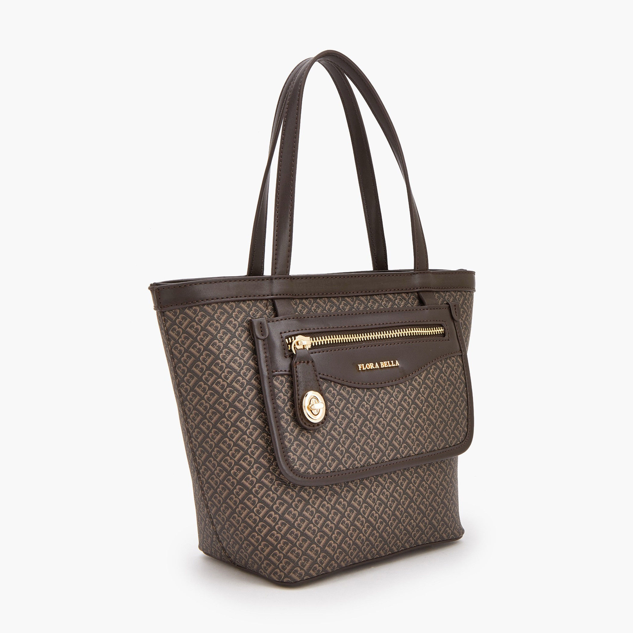 شنطة توتي بطبعات مونوجرام وجيب أمامي من فلورا بيلا-women-bagsandwallets-handbags-image-2