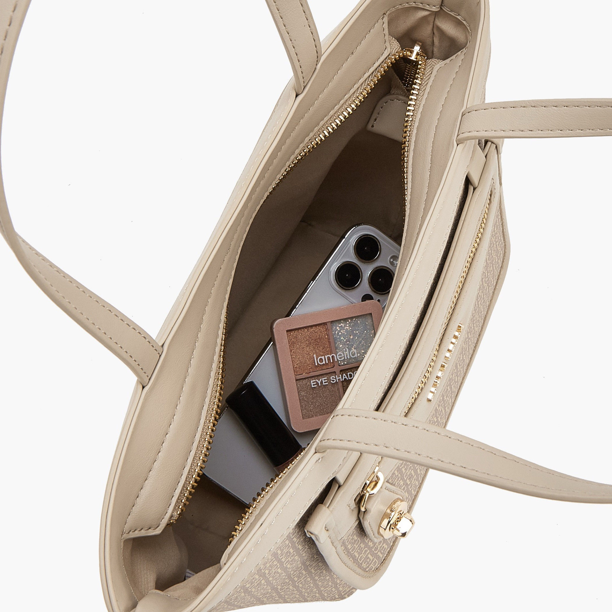 شنطة توتي بطبعات مونوجرام وجيب أمامي من فلورا بيلا-women-bagsandwallets-handbags-image-14