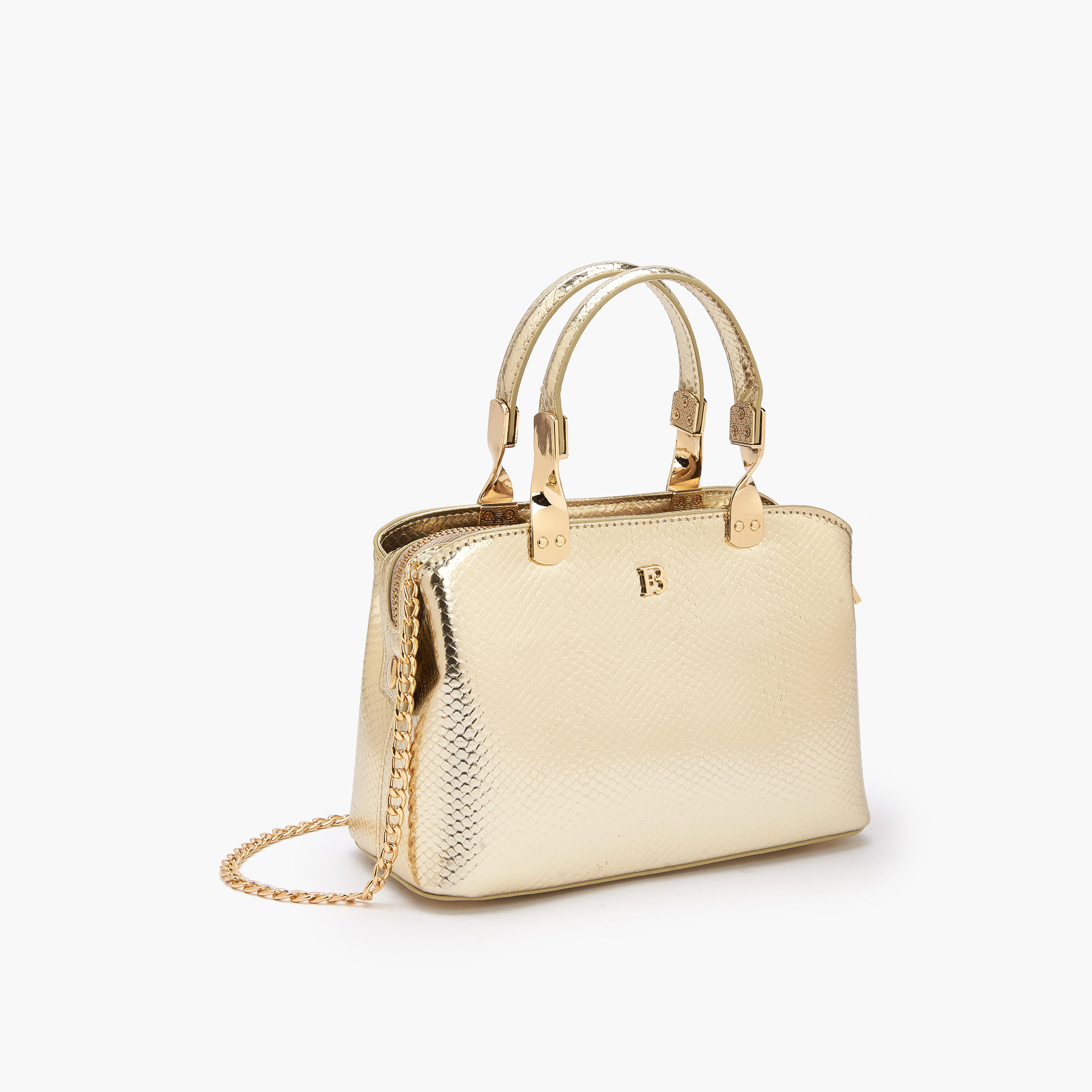 شنطة يد بمقبض مزدوج وحزام سلسلة قابل للفصل من فلورا بيلا-women-bagsandwallets-handbags-image-3