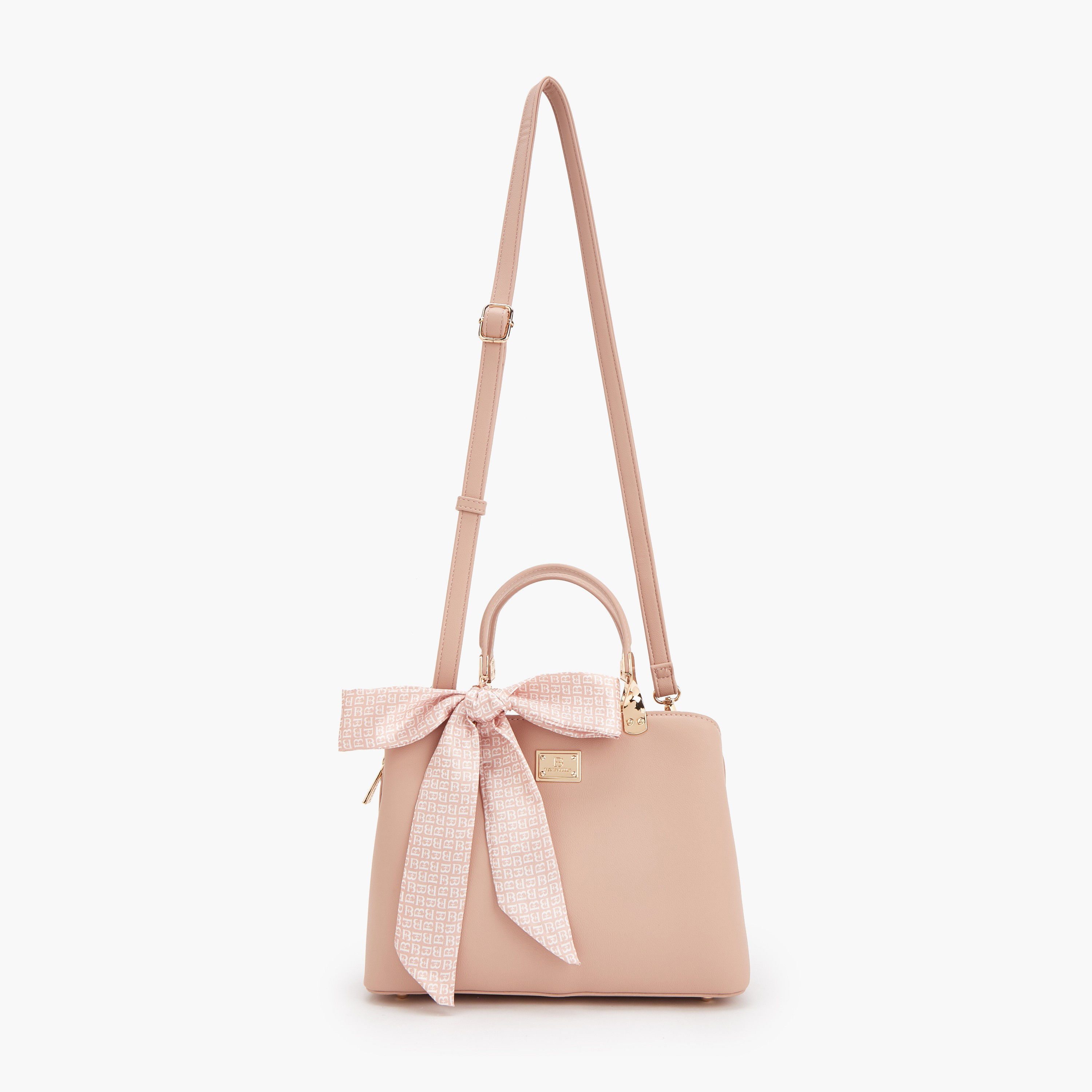 شنطة توتي بزينة فيونكة وحزام قابل للفصل من فلورا بيلا-women-bagsandwallets-handbags-image-2