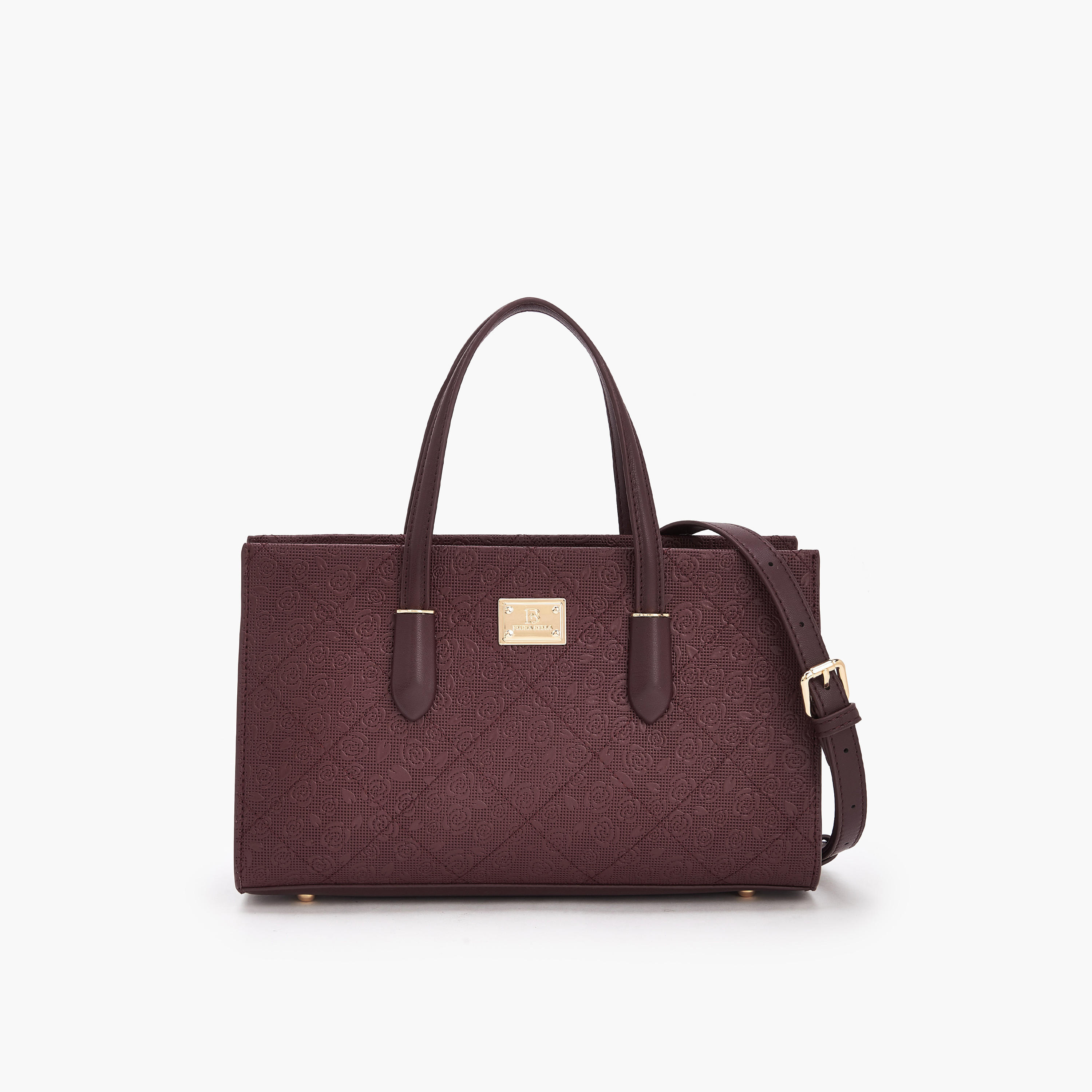 شنطة توتي بنقوش زهرية وبحزام قابل للفصل من فلورا بيلا-women-bagsandwallets-handbags-image-1