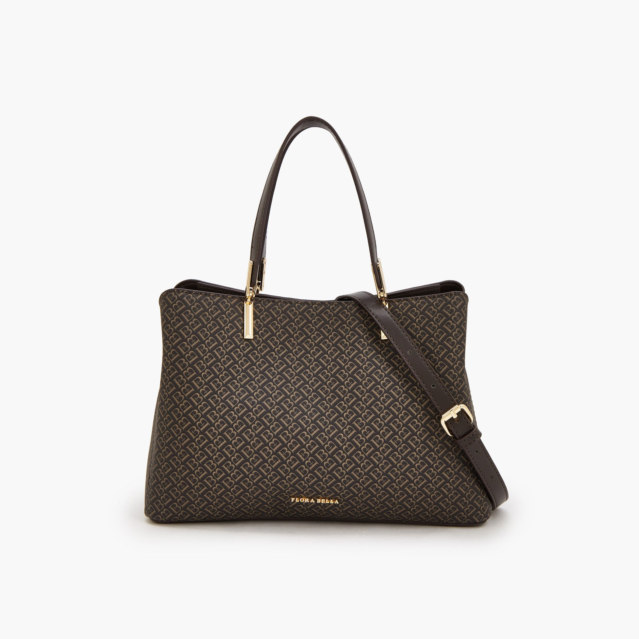 شنطة يد بطبعات مونوجرام مع حزام قابل للفصل من فلورا بيلا-women-bagsandwallets-handbags-image-8