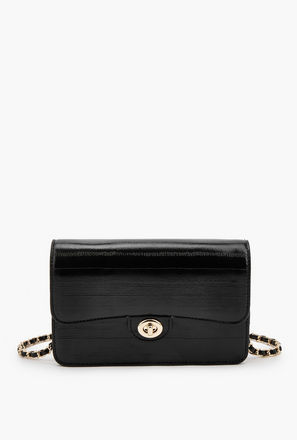 شنطة كروس بودي بارزة الملمس بحزام سلسلة من فلورا بيلا-women-bagsandwallets-handbags-image-1