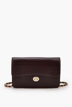 شنطة كروس بودي بارزة الملمس بحزام سلسلة من فلورا بيلا-women-bagsandwallets-handbags-image-1