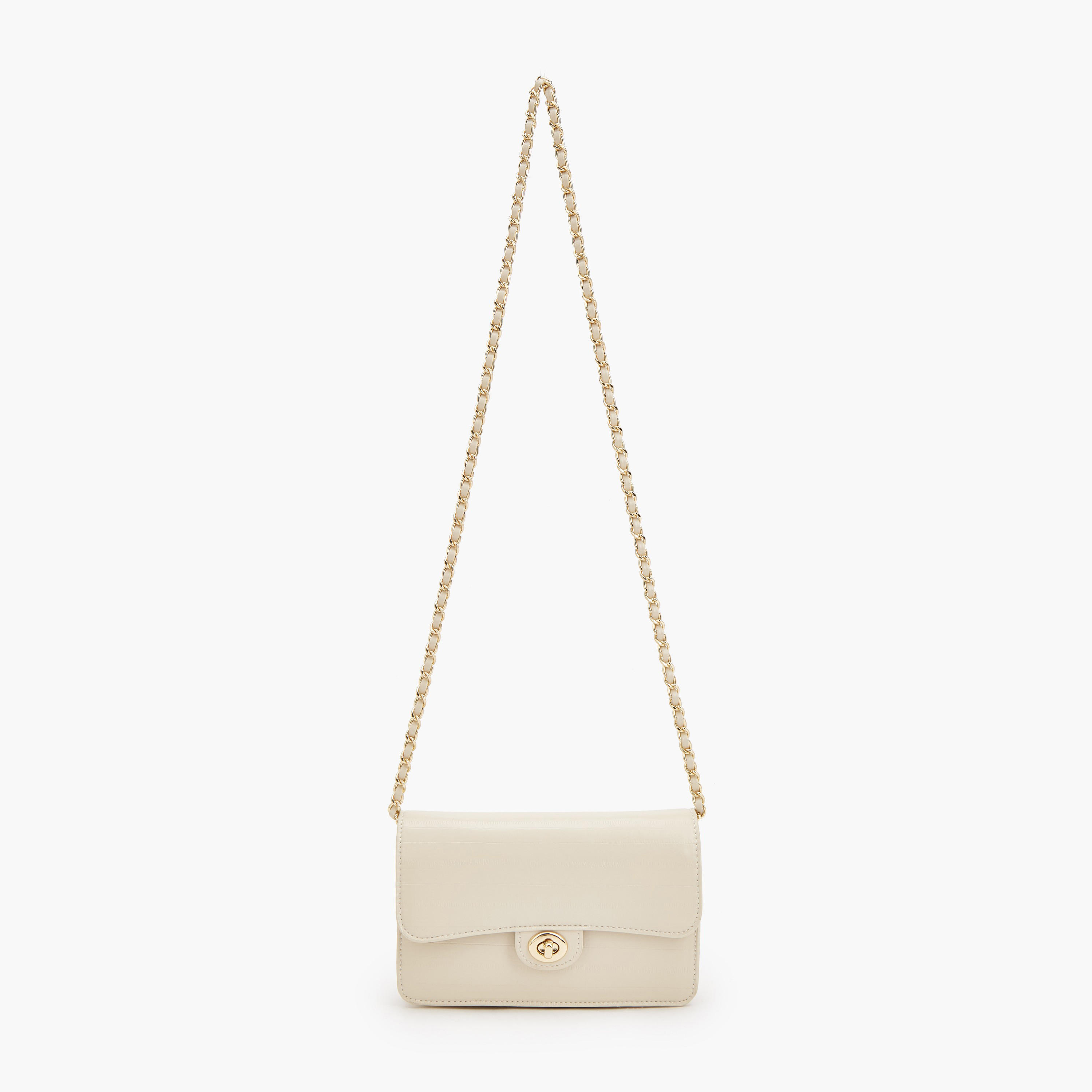 Flora Bella Textured Crossbody Bag with Chain Strap-women-bagsandwallets-handbags-image-2