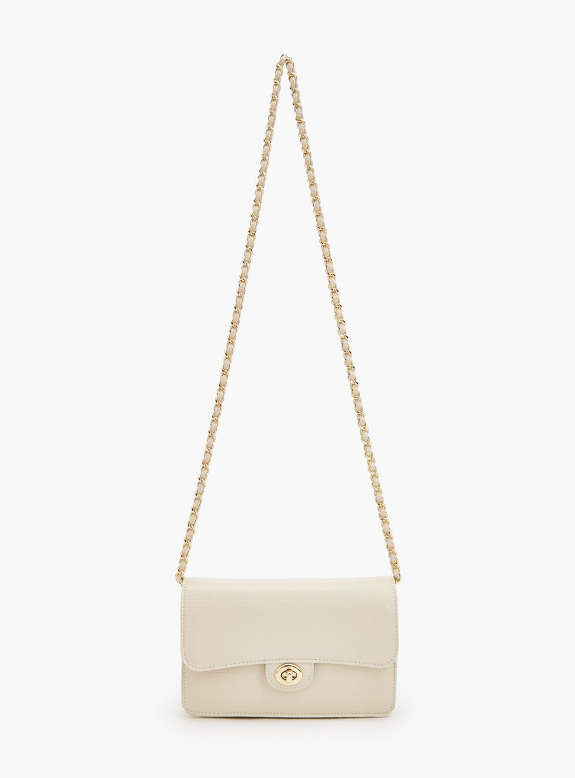 Flora Bella Textured Crossbody Bag with Chain Strap-women-bagsandwallets-handbags-image-2