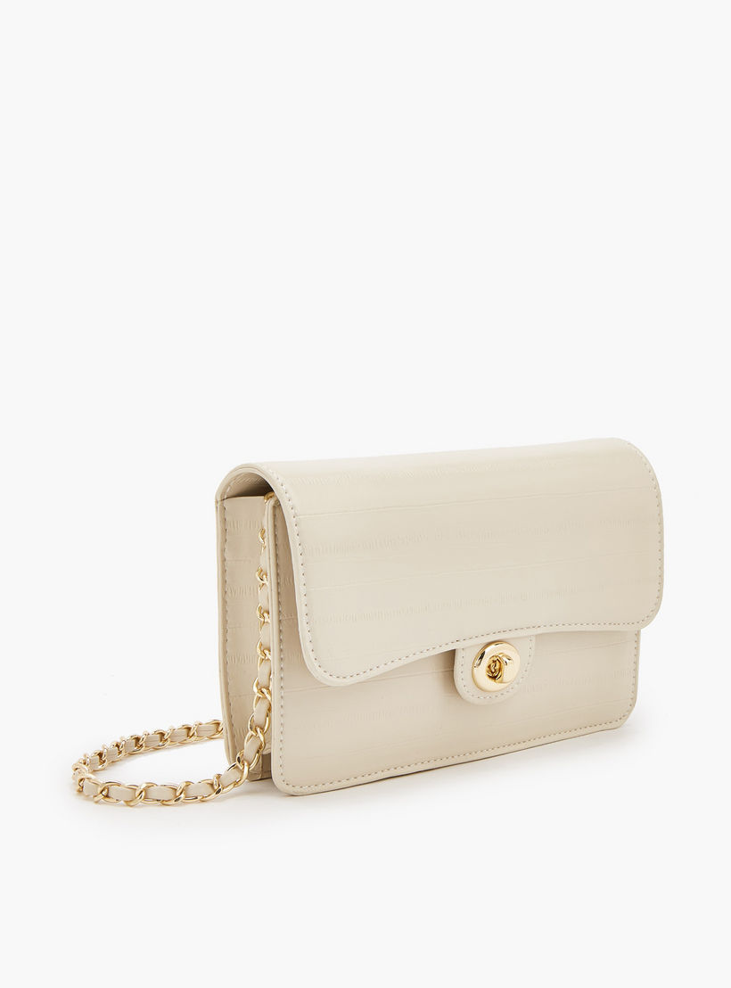 Flora Bella Textured Crossbody Bag with Chain Strap-women-bagsandwallets-handbags-image-3