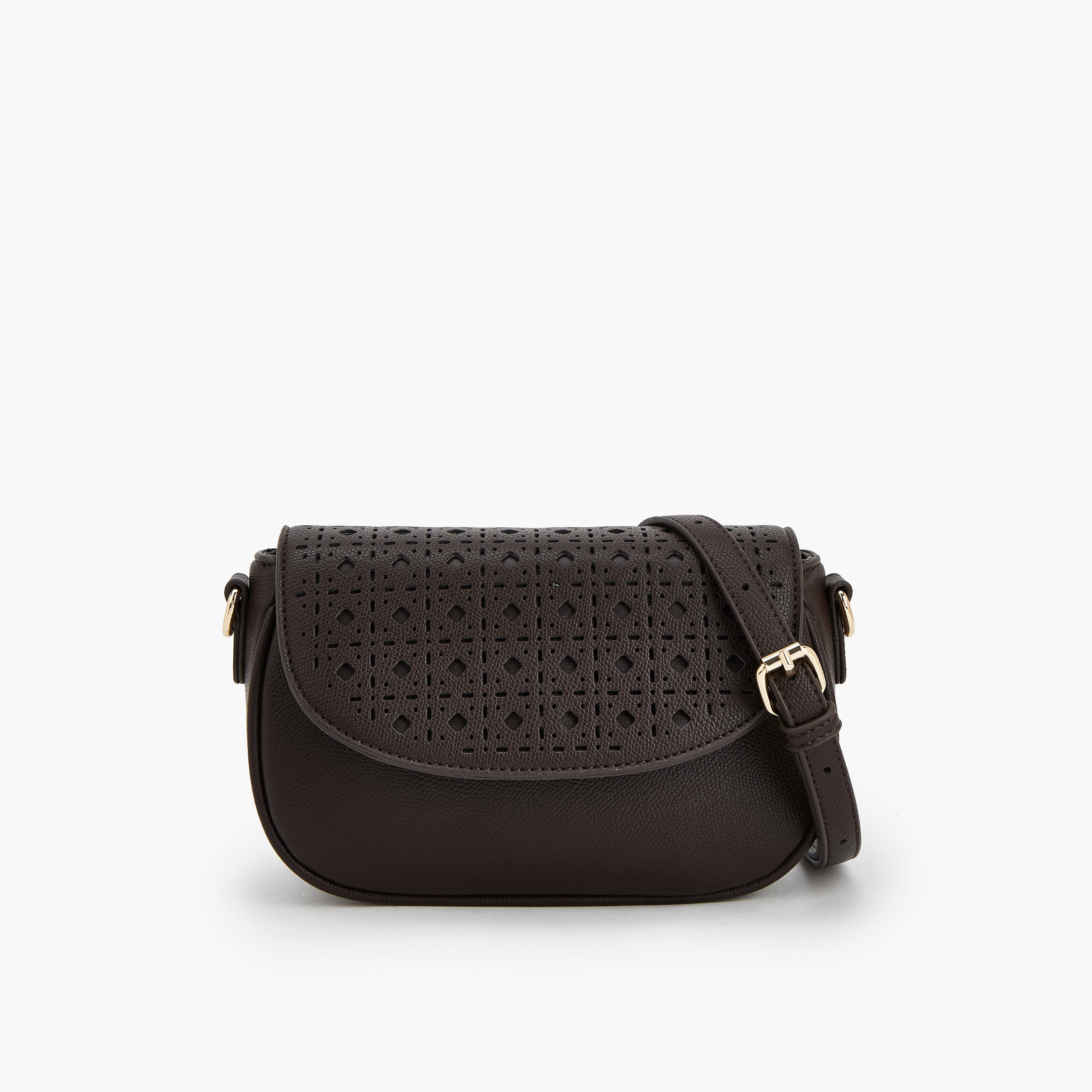 Flora Bella Cutout Detail Crossbody Bag with Magnetic Closure-women-bagsandwallets-handbags-image-1