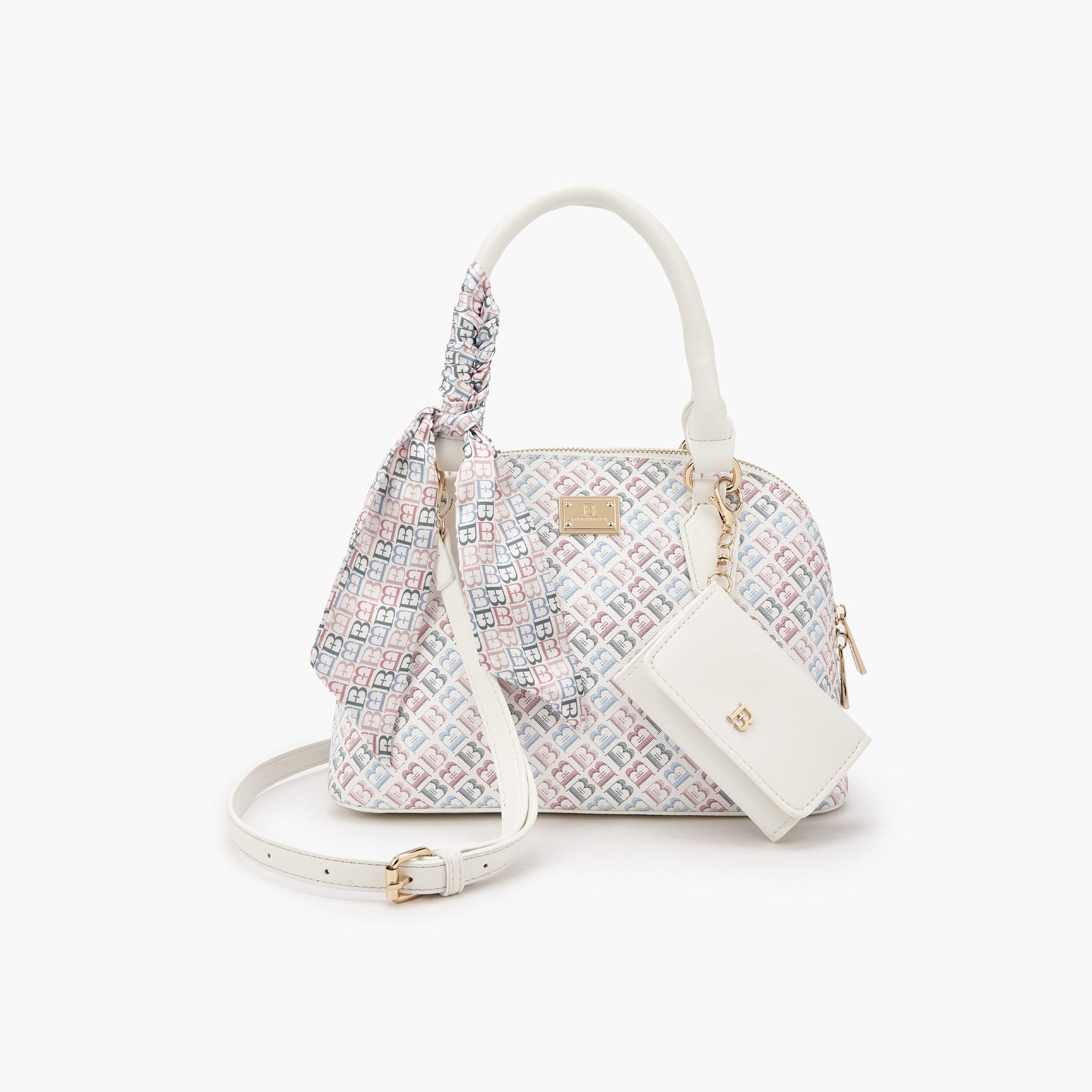 Flora Bella Monogram Print Crossbody Bag with Scarf Accent-women-bagsandwallets-handbags-image-1