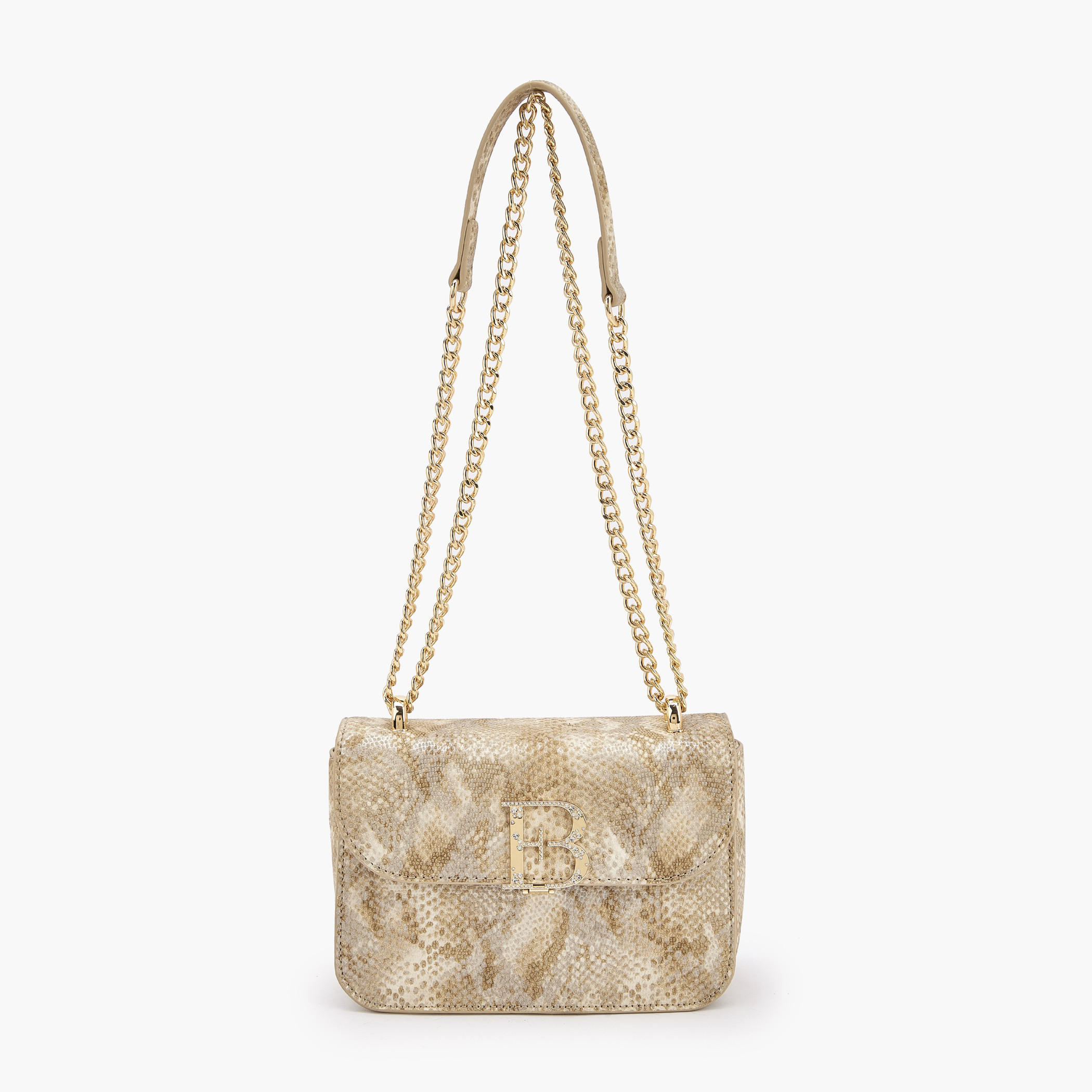 شنطة كروس بودي بارزة الملمس بحزام سلسلة من فلورا بيلا-women-bagsandwallets-handbags-image-1