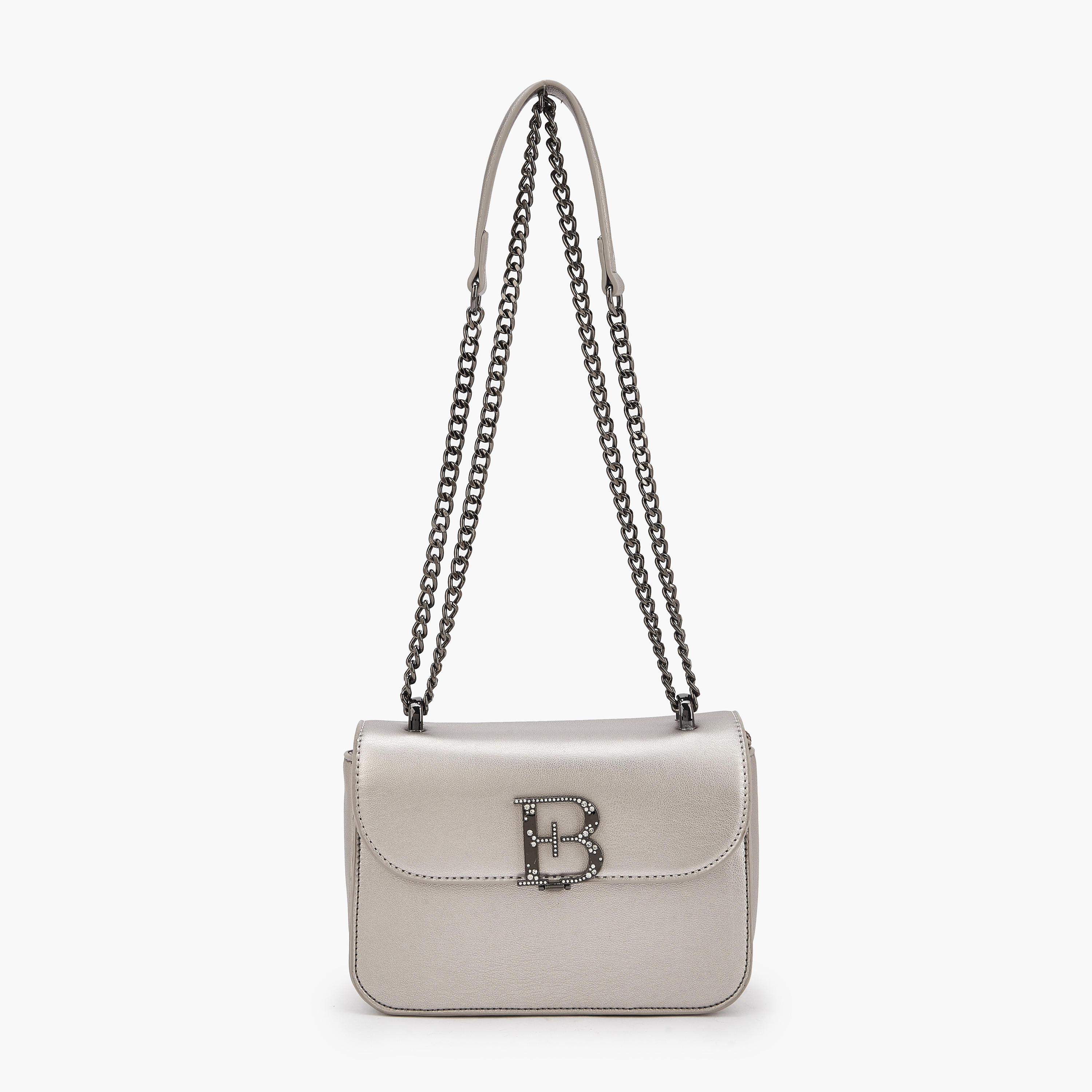 شنطة كروس بودي بارزة الملمس بحزام سلسلة من فلورا بيلا-women-bagsandwallets-handbags-image-1