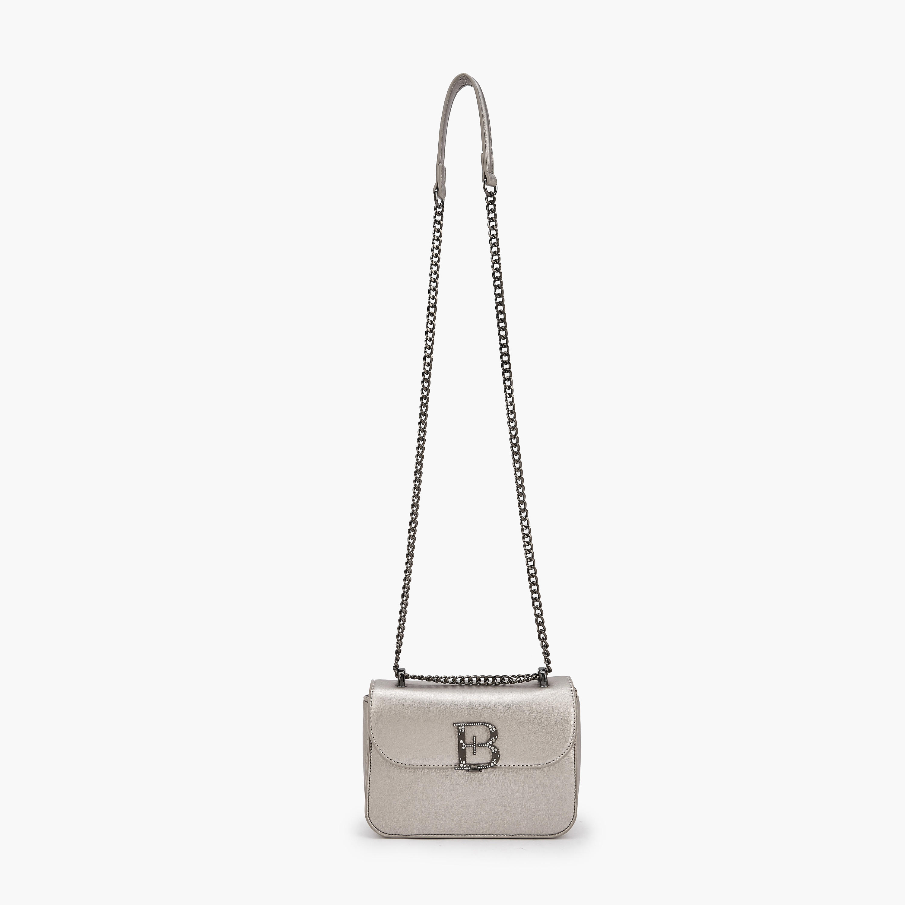 شنطة كروس بودي بارزة الملمس بحزام سلسلة من فلورا بيلا-women-bagsandwallets-handbags-image-2