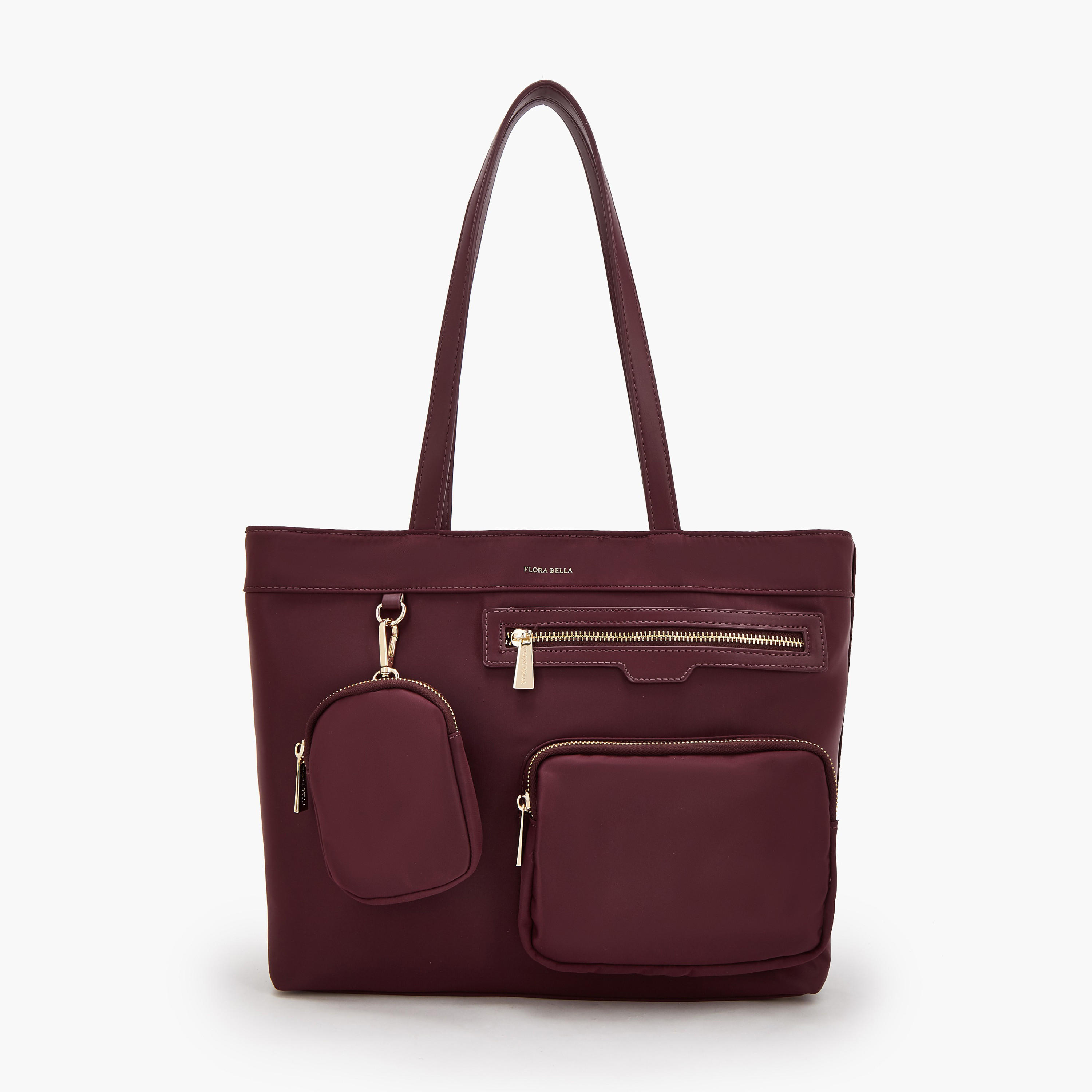 شنطة توتي سادة بمقابض مزدوجة من فلورا بيلا-women-bagsandwallets-handbags-image-1