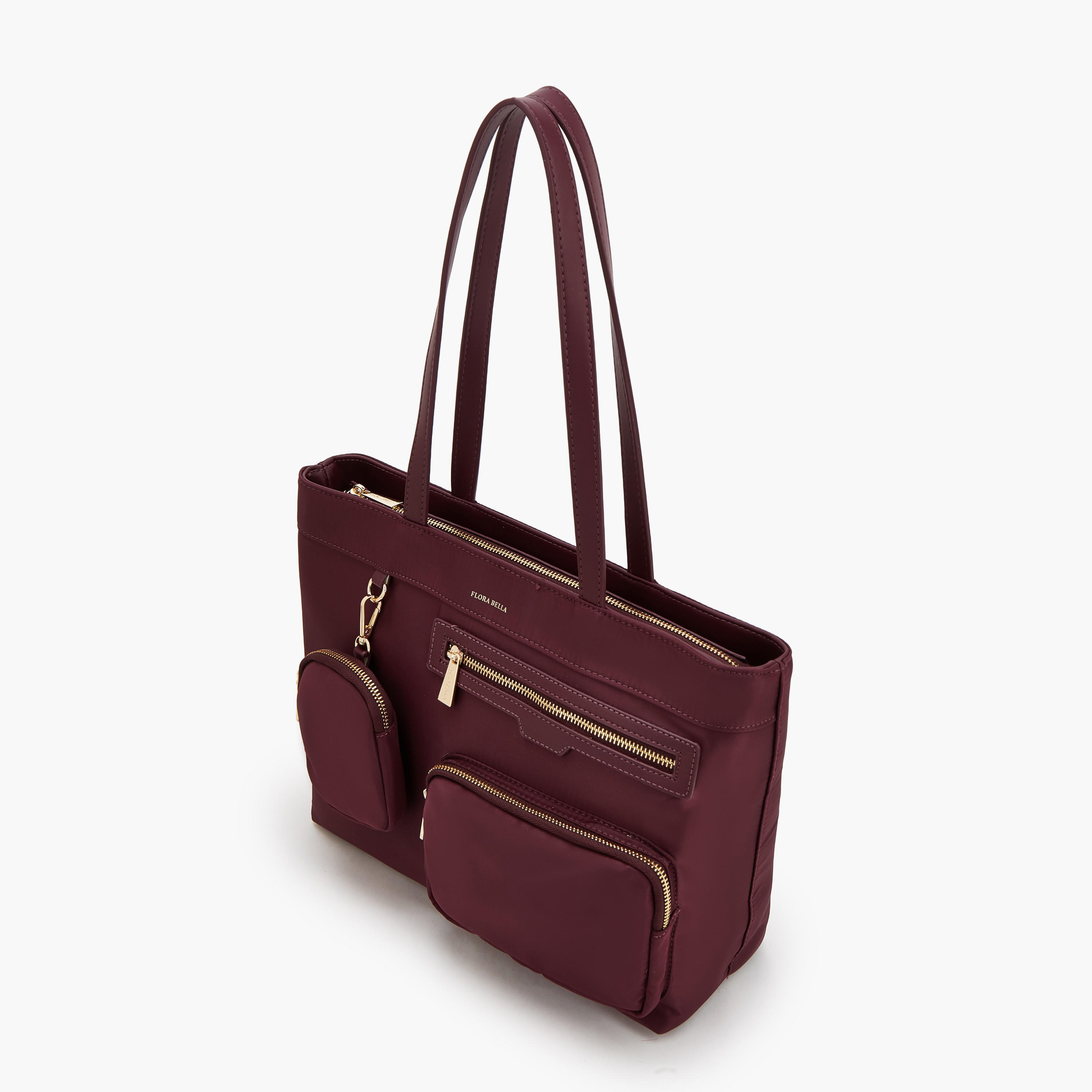 شنطة توتي سادة بمقابض مزدوجة من فلورا بيلا-women-bagsandwallets-handbags-image-5