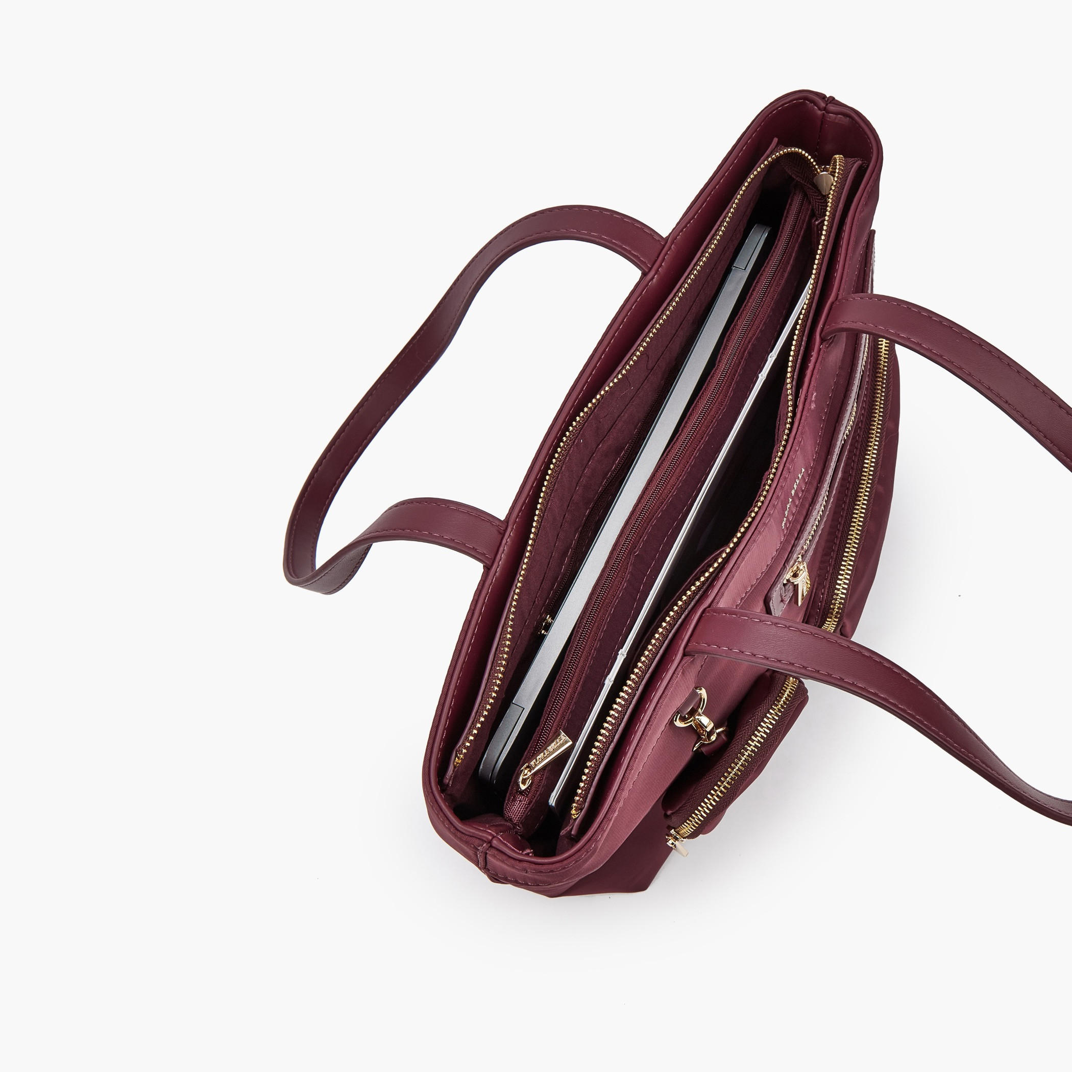 شنطة توتي سادة بمقابض مزدوجة من فلورا بيلا-women-bagsandwallets-handbags-image-7