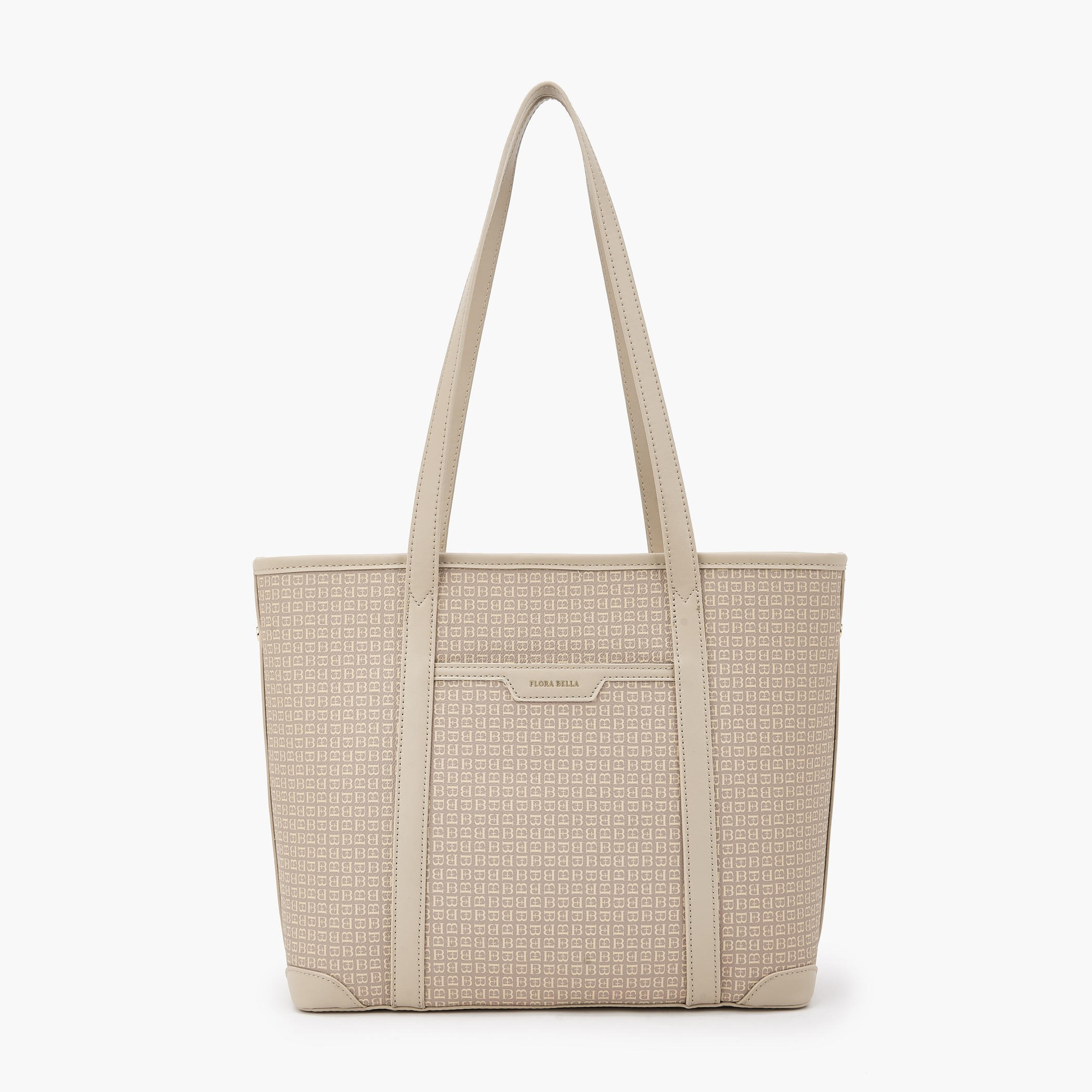 شنطة توتي بطبعات مونوجرام مع مقابض مزدوجة من فلورا بيلا-women-bagsandwallets-handbags-image-1