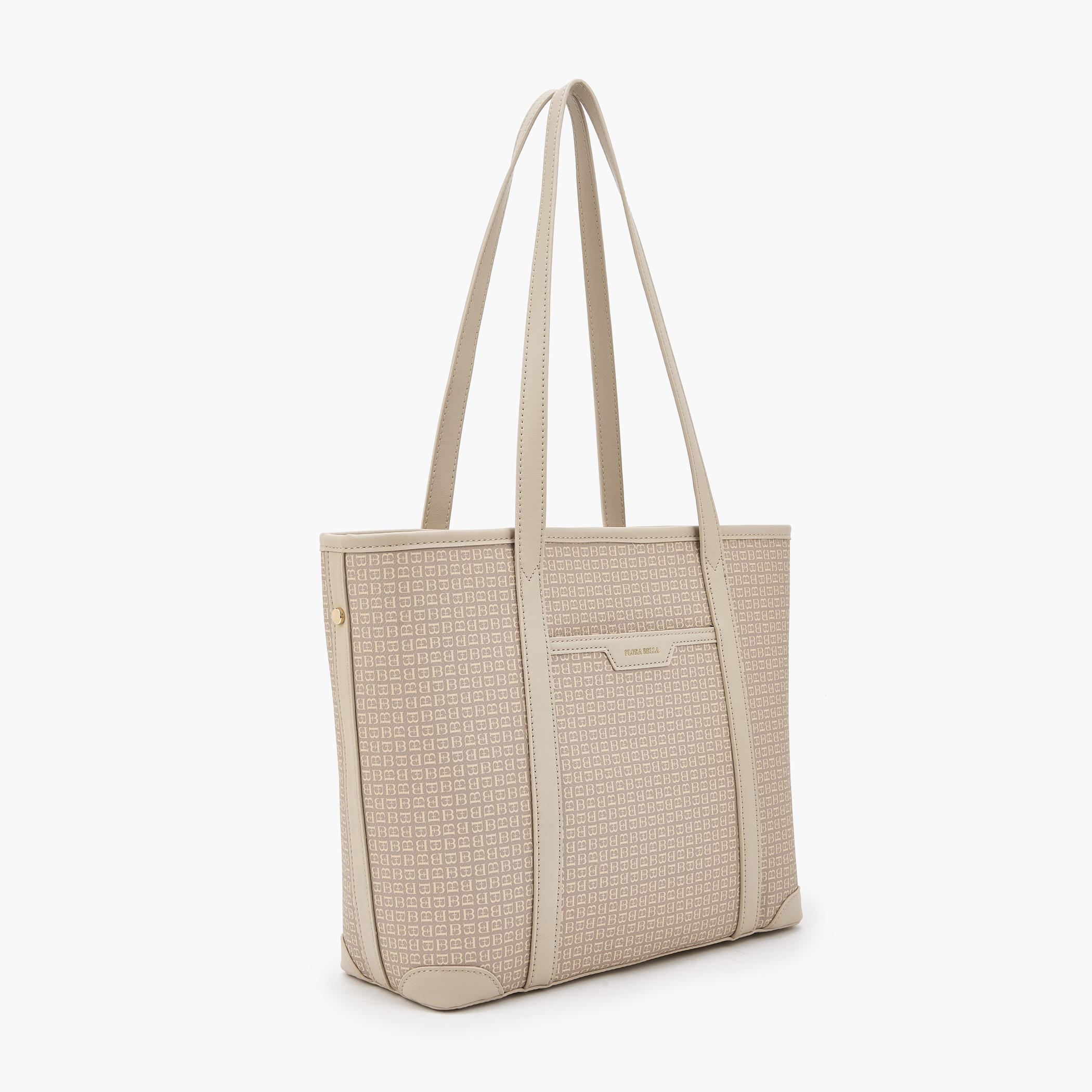 شنطة توتي بطبعات مونوجرام مع مقابض مزدوجة من فلورا بيلا-women-bagsandwallets-handbags-image-2