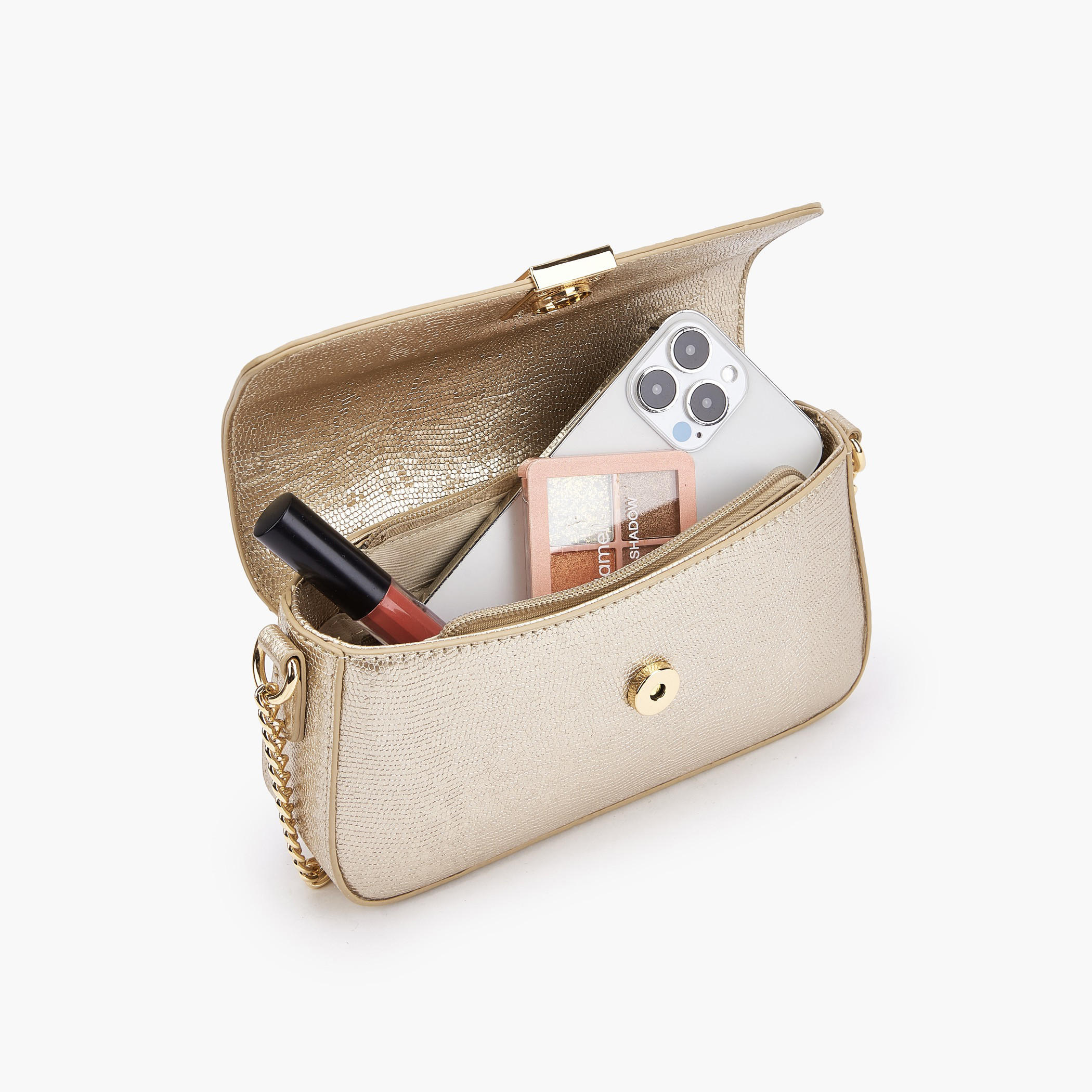 شنطة كروس بودي بارزة الملمس بحزام سلسلة من فلورا بيلا-women-bagsandwallets-handbags-image-7