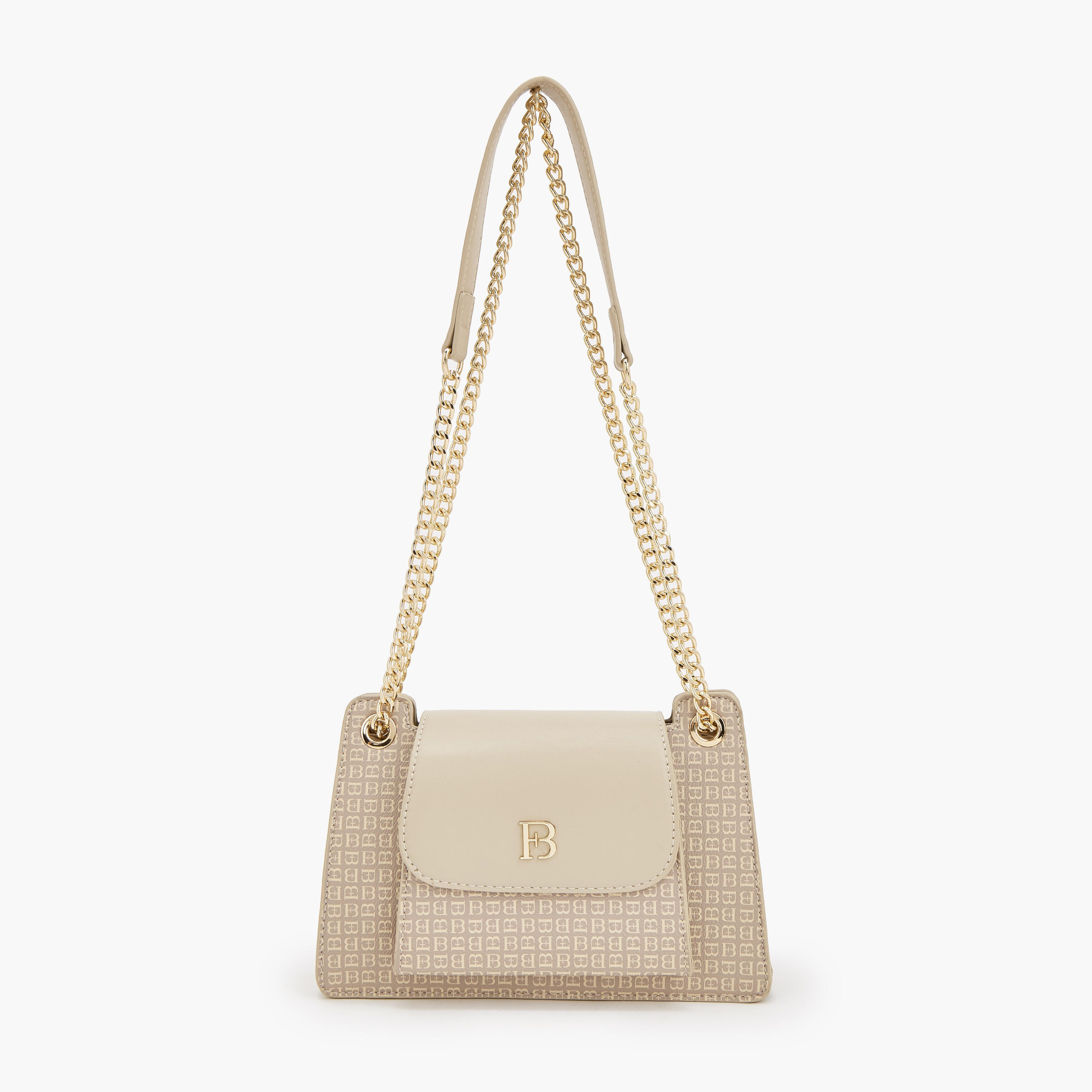 Flora Bella Monogram Print Crossbody Bag with Chain Strap-women-bagsandwallets-handbags-image-1