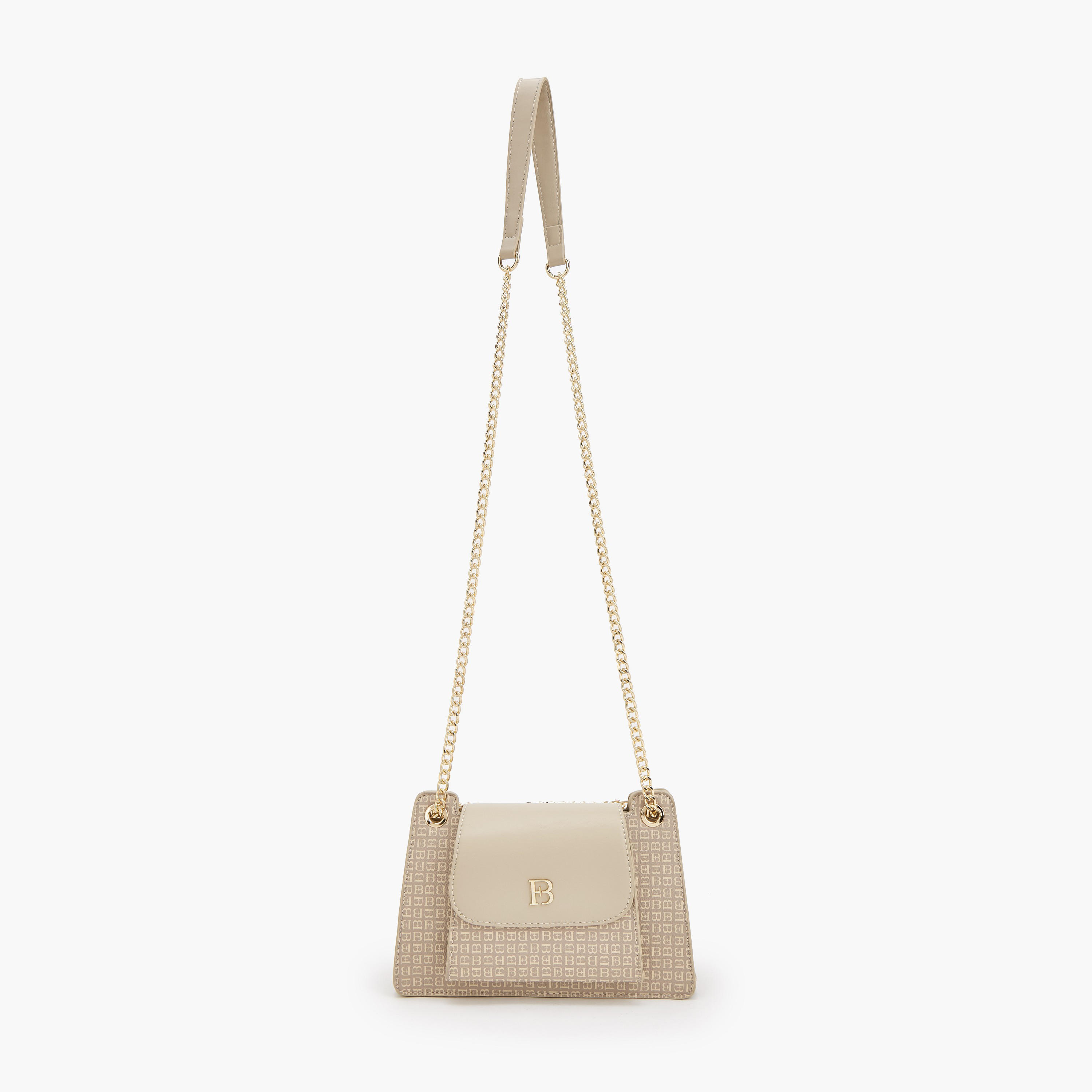 Flora Bella Monogram Print Crossbody Bag with Chain Strap-women-bagsandwallets-handbags-image-2