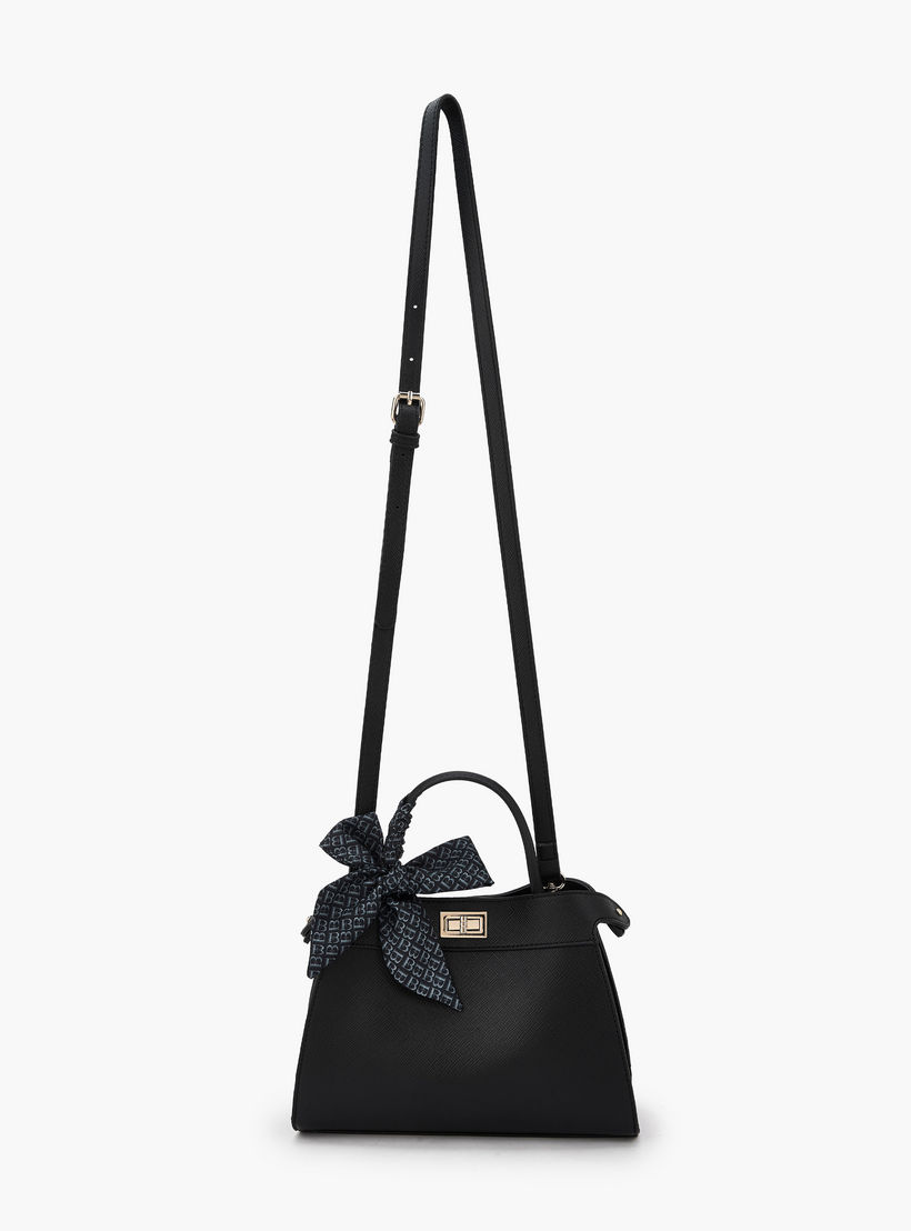 Flora Bella Scarf Accent Tote Bag with Detachable Shoulder Strap-women-bagsandwallets-handbags-image-2