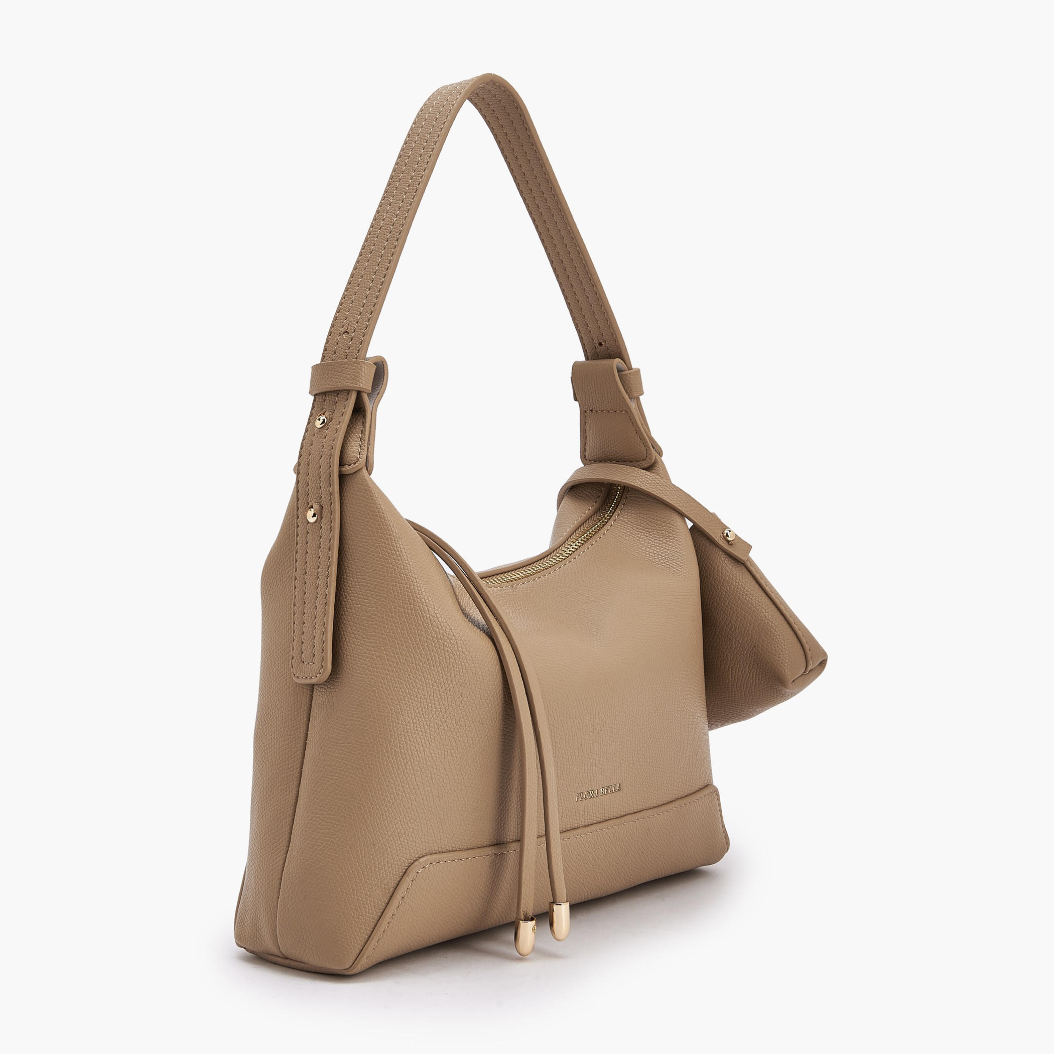 Flora Bella Textured Shoulder Bag with Pouch Charm-women-bagsandwallets-handbags-image-2