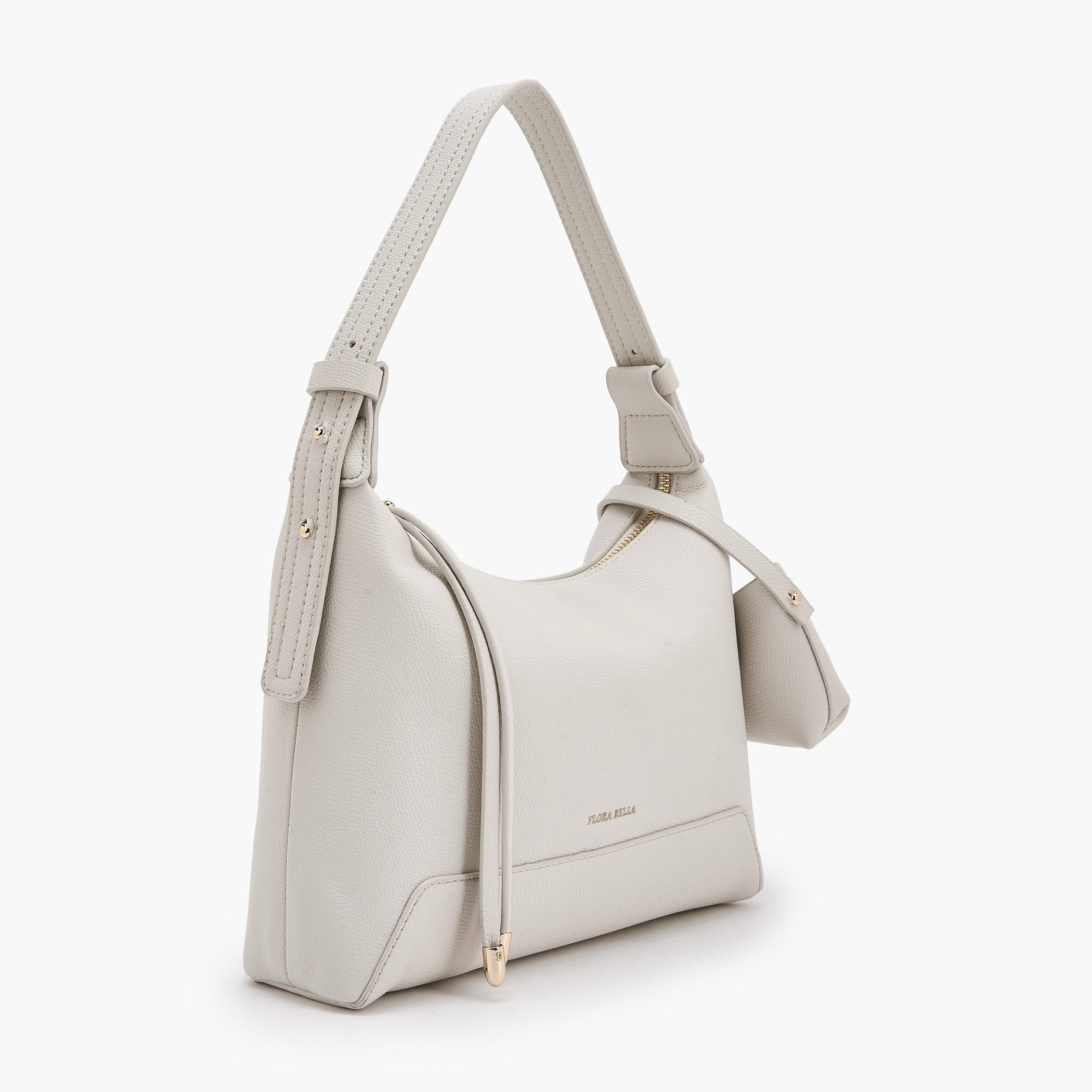 Flora Bella Textured Shoulder Bag with Pouch Charm-women-bagsandwallets-handbags-image-2