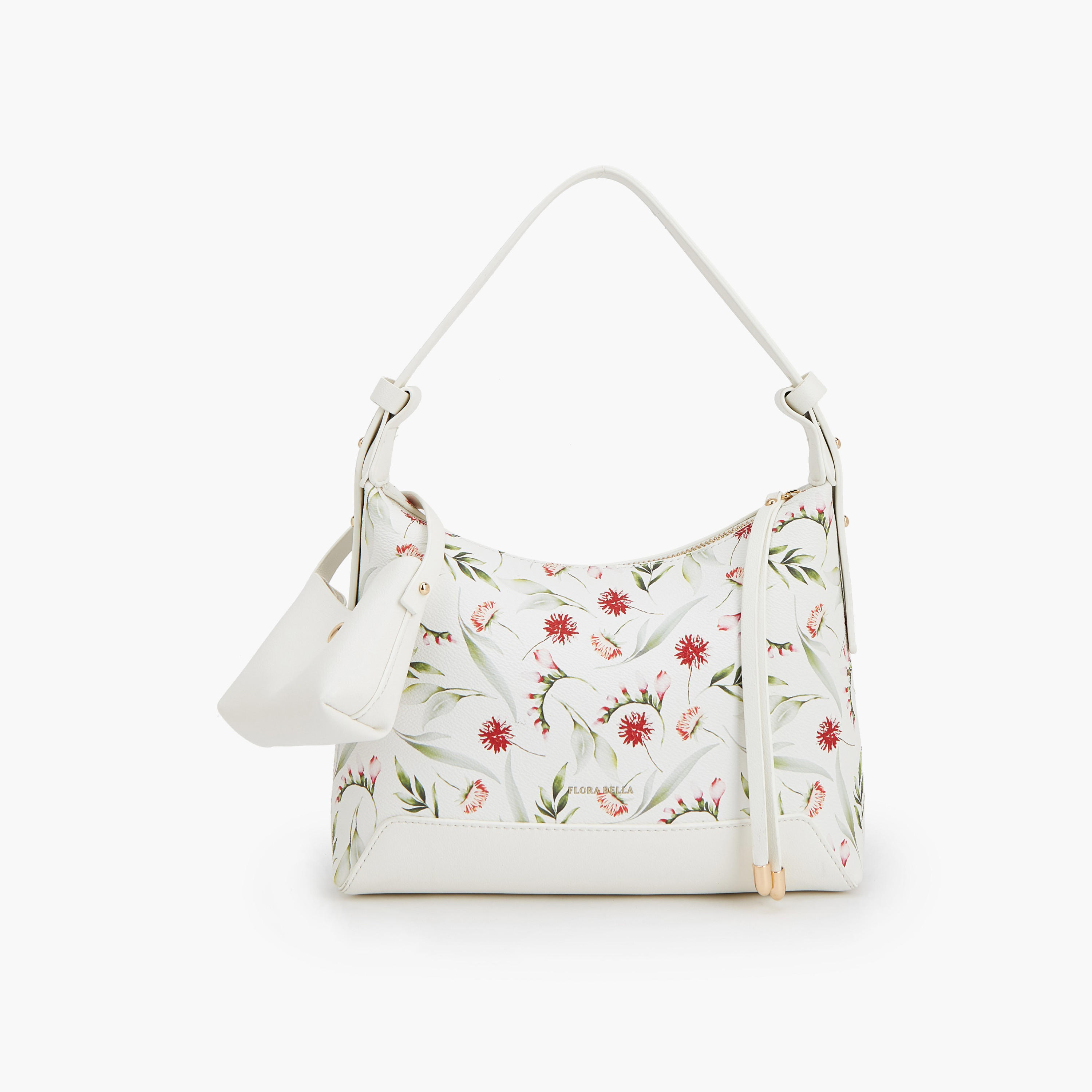 شنطة كتف بطبعات مع شنطة صغيرة من فلورا بيلا-women-bagsandwallets-handbags-image-1