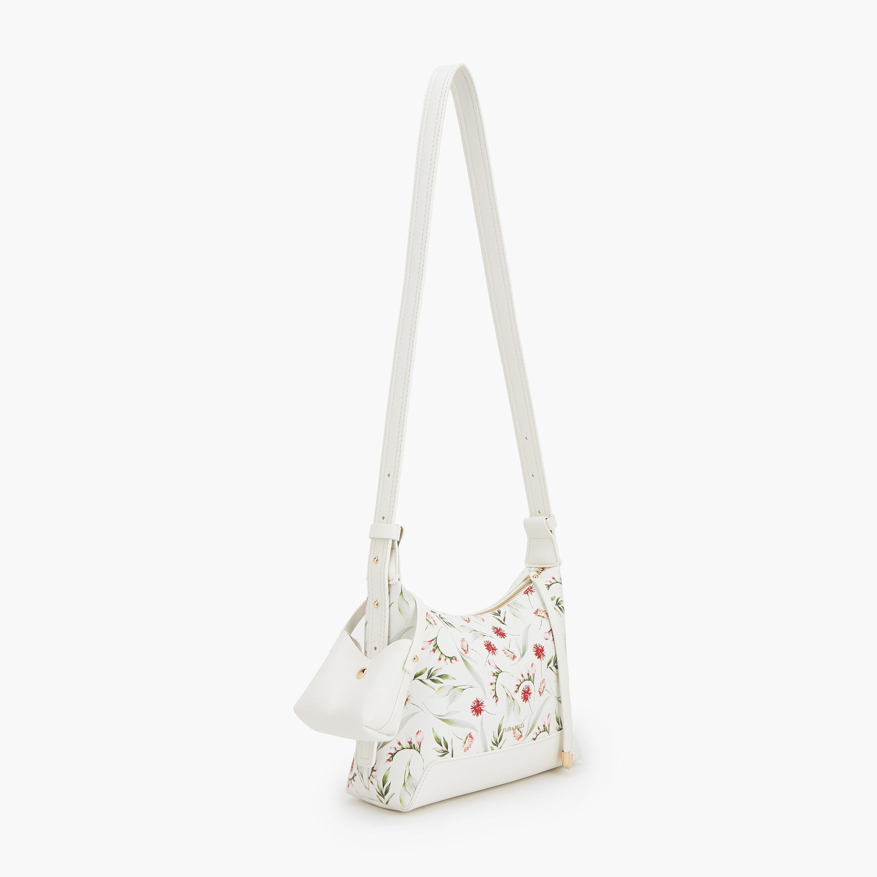 شنطة كتف بطبعات مع شنطة صغيرة من فلورا بيلا-women-bagsandwallets-handbags-image-2