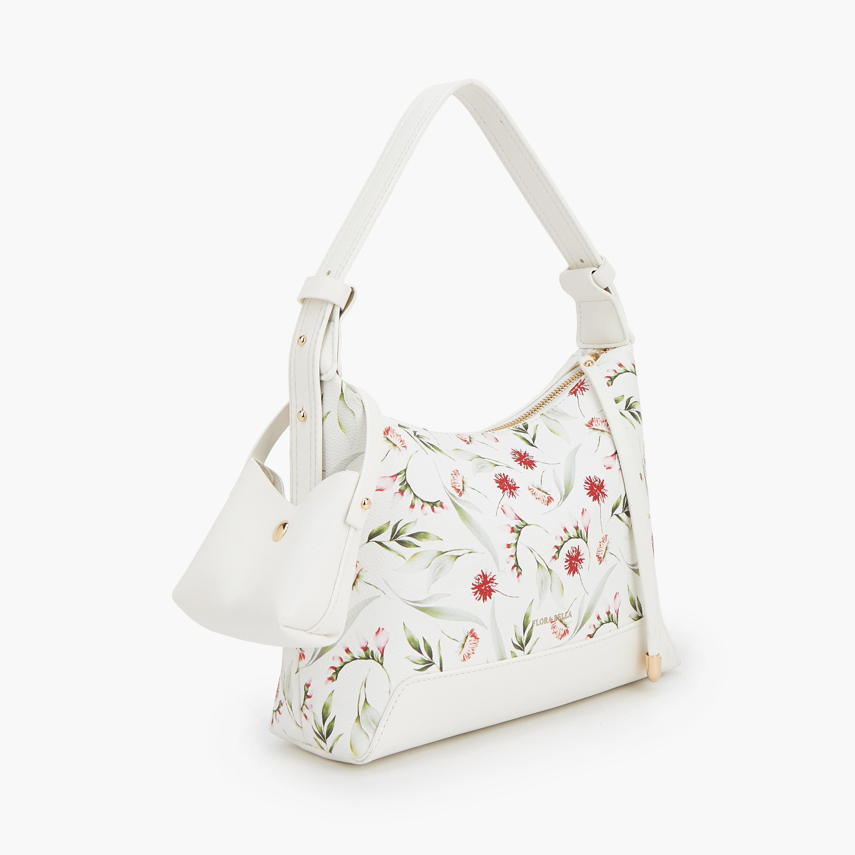 شنطة كتف بطبعات مع شنطة صغيرة من فلورا بيلا-women-bagsandwallets-handbags-image-3