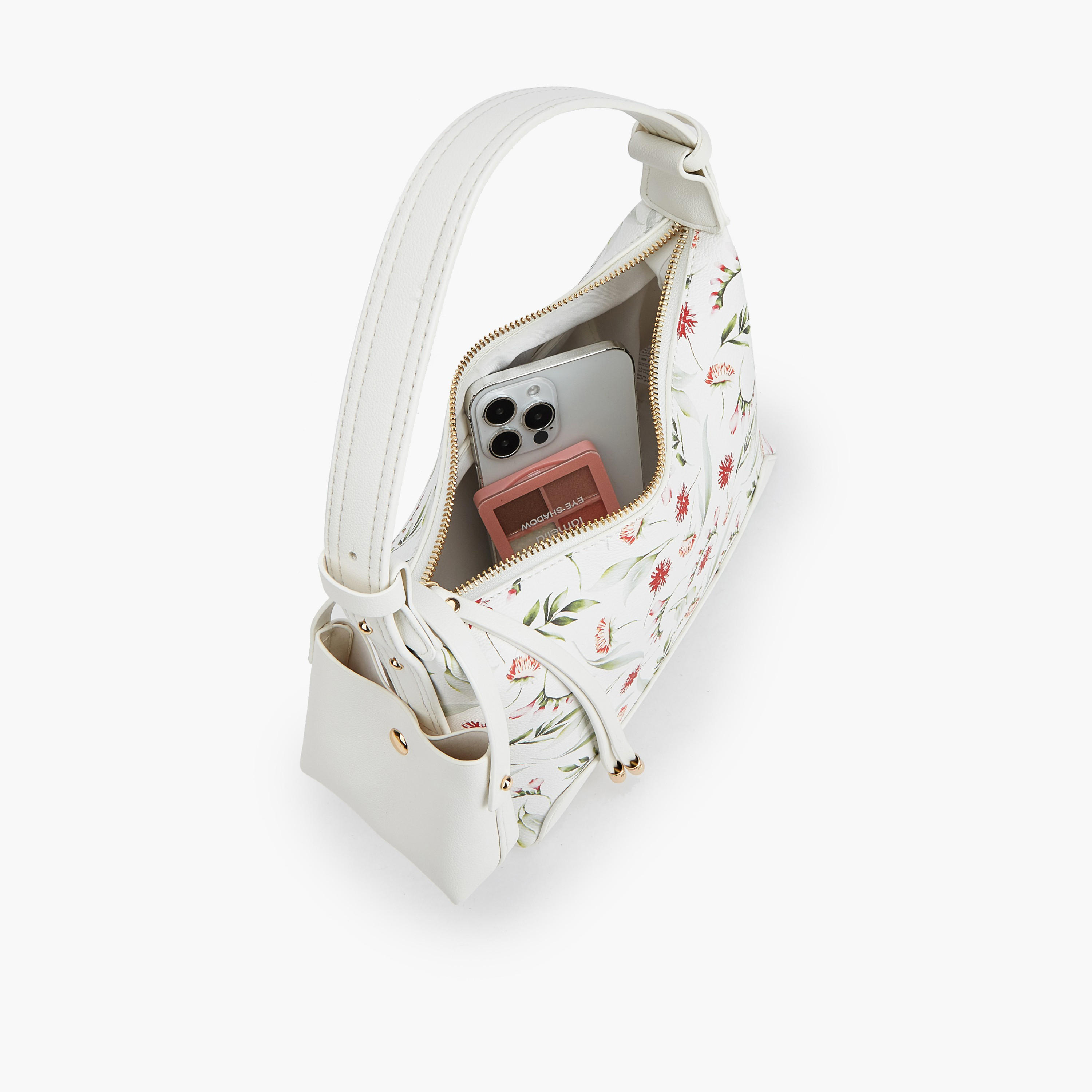 شنطة كتف بطبعات مع شنطة صغيرة من فلورا بيلا-women-bagsandwallets-handbags-image-7