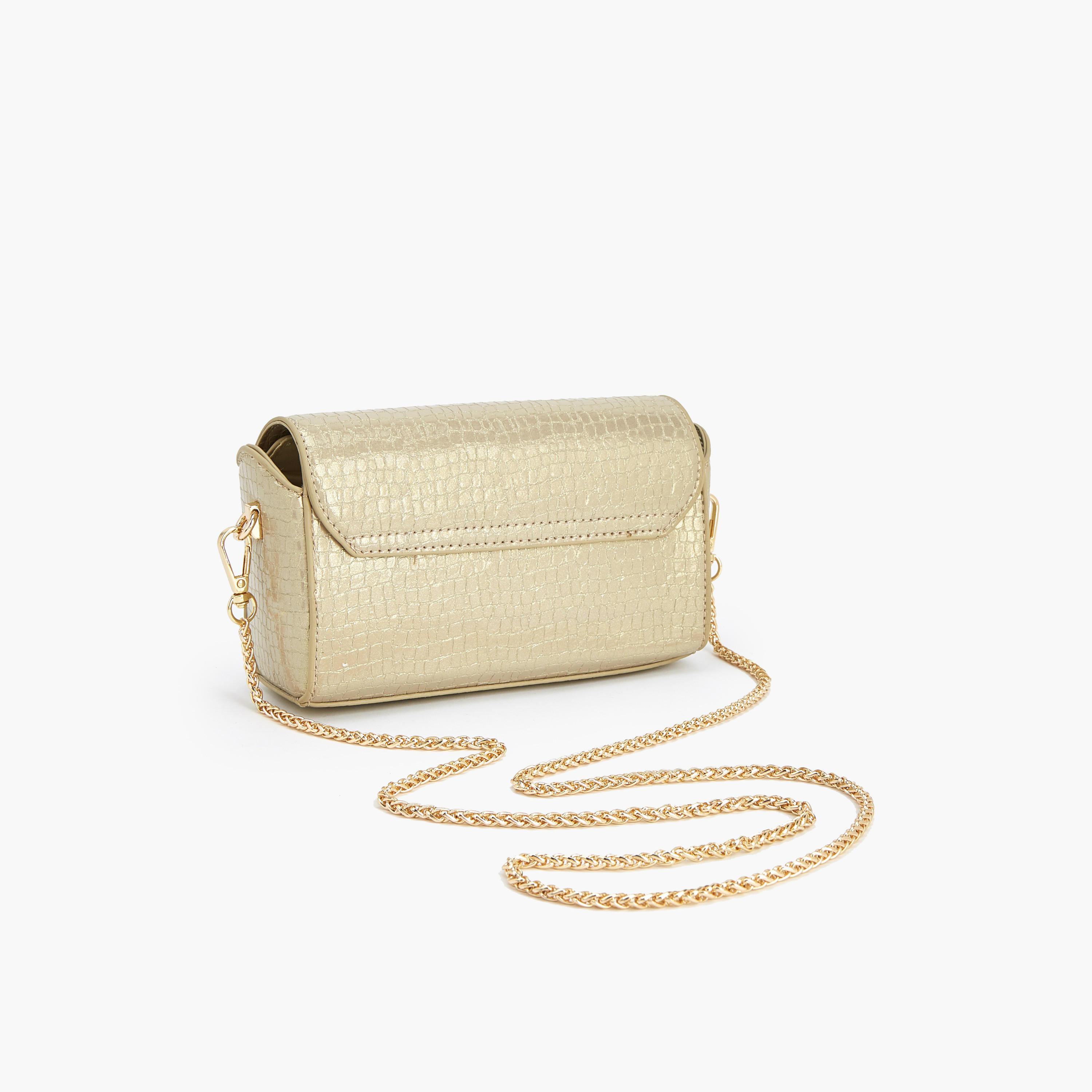 Flora Bella Textured Crossbody Bag with Chain Strap-women-bagsandwallets-handbags-image-7