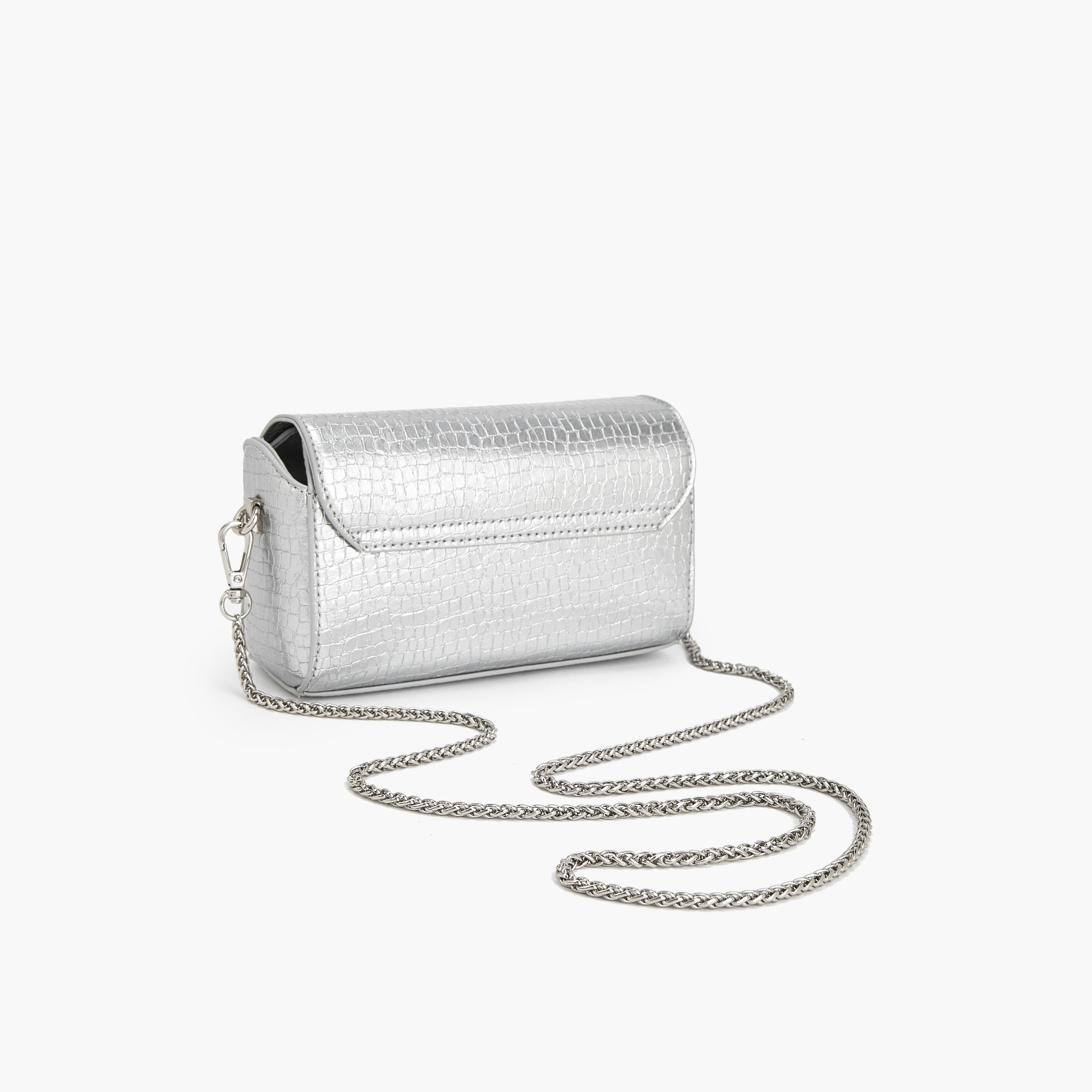Flora Bella Textured Crossbody Bag with Chain Strap-women-bagsandwallets-handbags-image-6