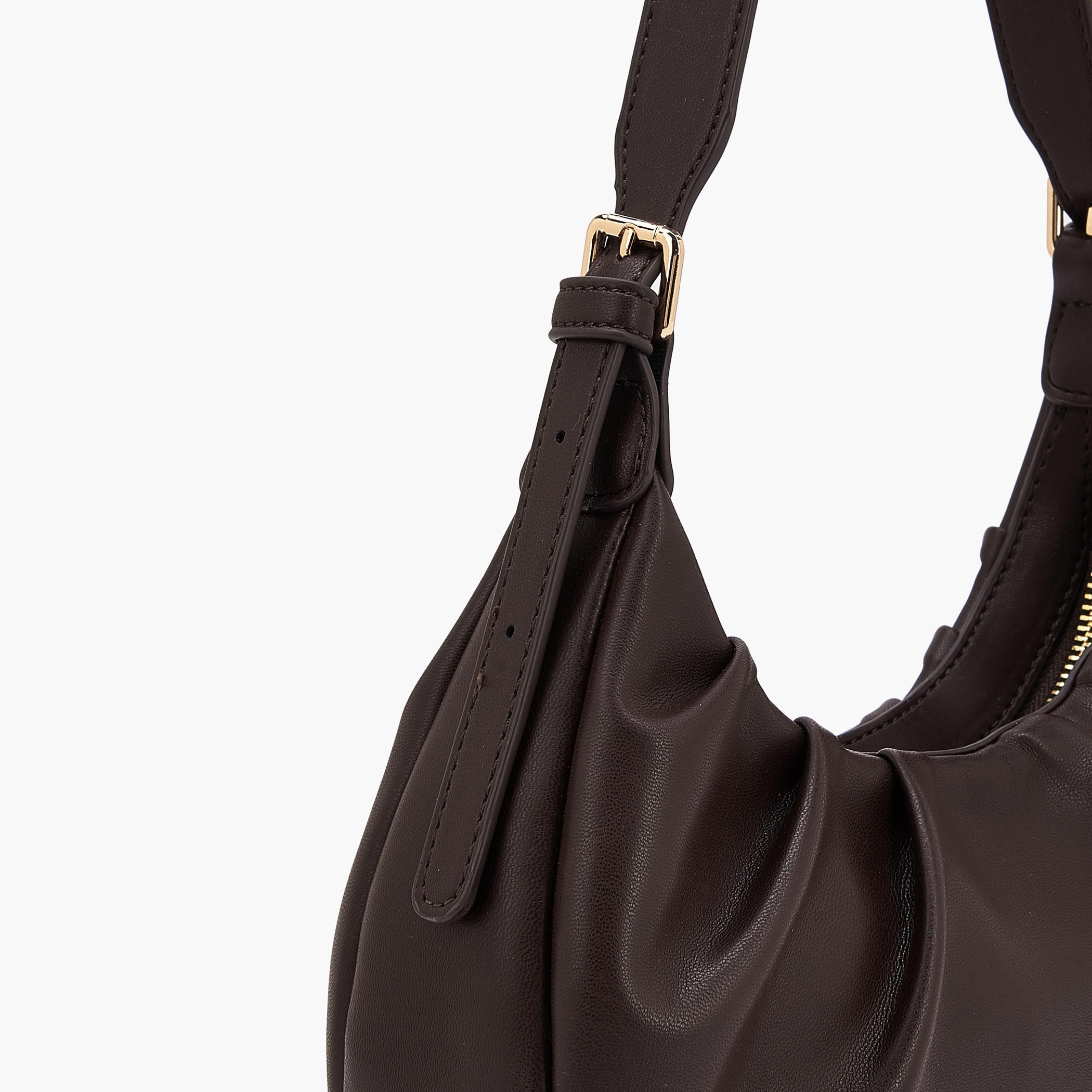 Flora Bella Ruched Shoulder Bag with Adjustable Strap-women-bagsandwallets-handbags-image-3