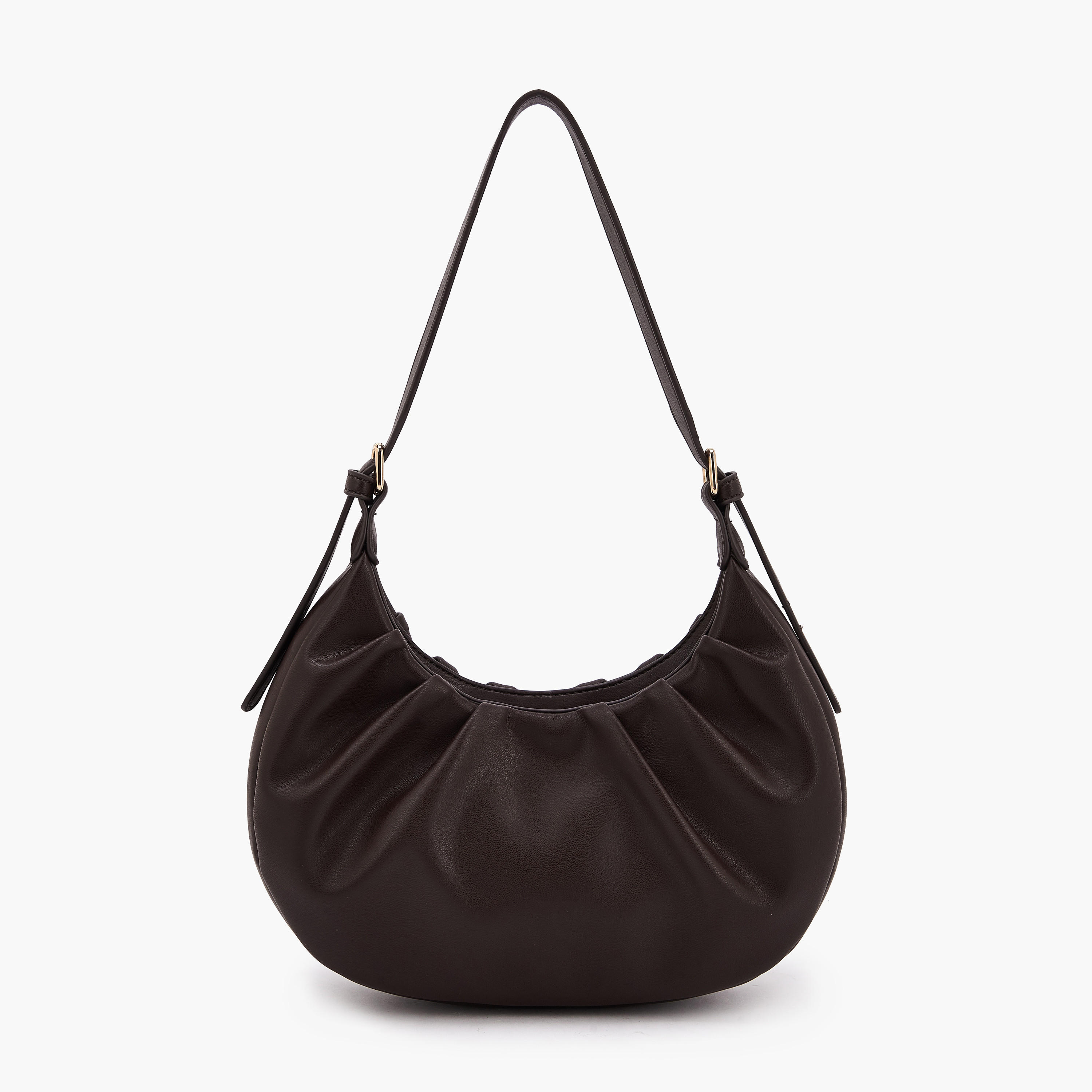 Flora Bella Ruched Shoulder Bag with Adjustable Strap-women-bagsandwallets-handbags-image-4