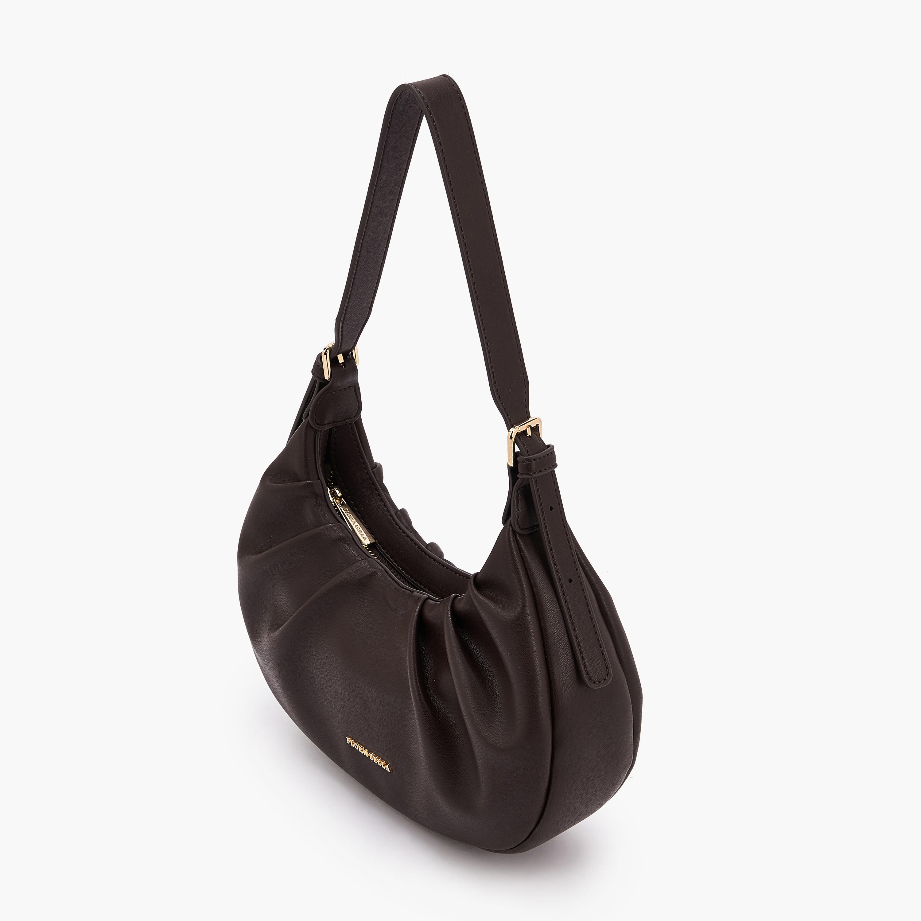 Flora Bella Ruched Shoulder Bag with Adjustable Strap-women-bagsandwallets-handbags-image-5