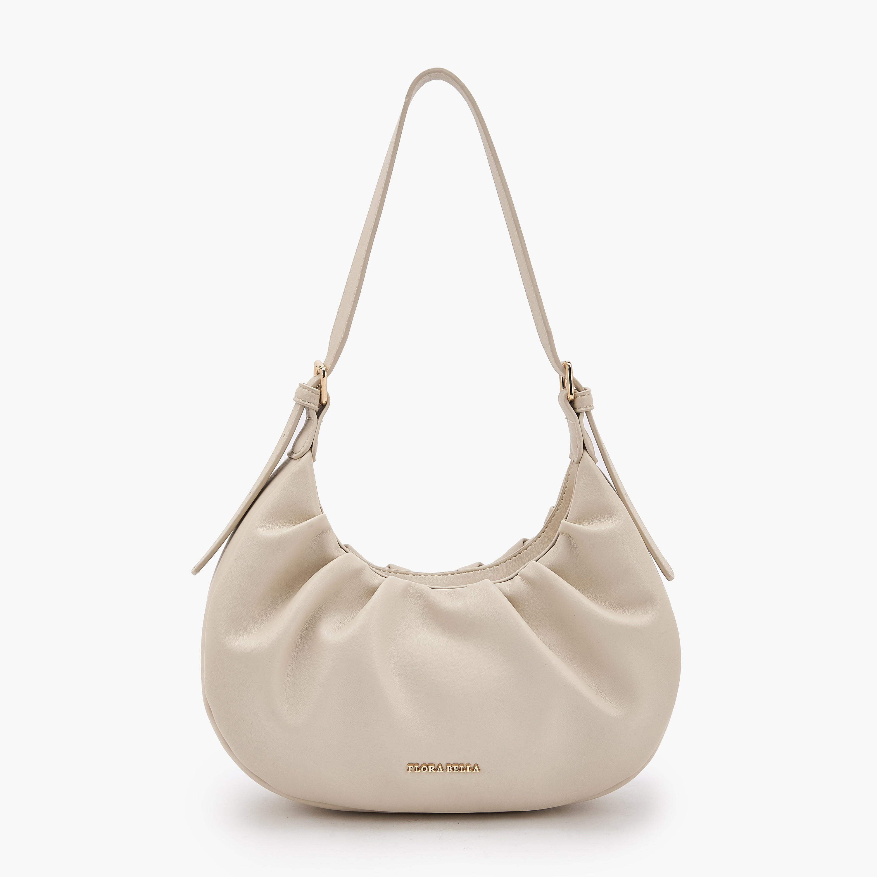 شنطة كتف بكشكش مع حزام قابل للتعديل من فلورا بيلا-women-bagsandwallets-handbags-image-1
