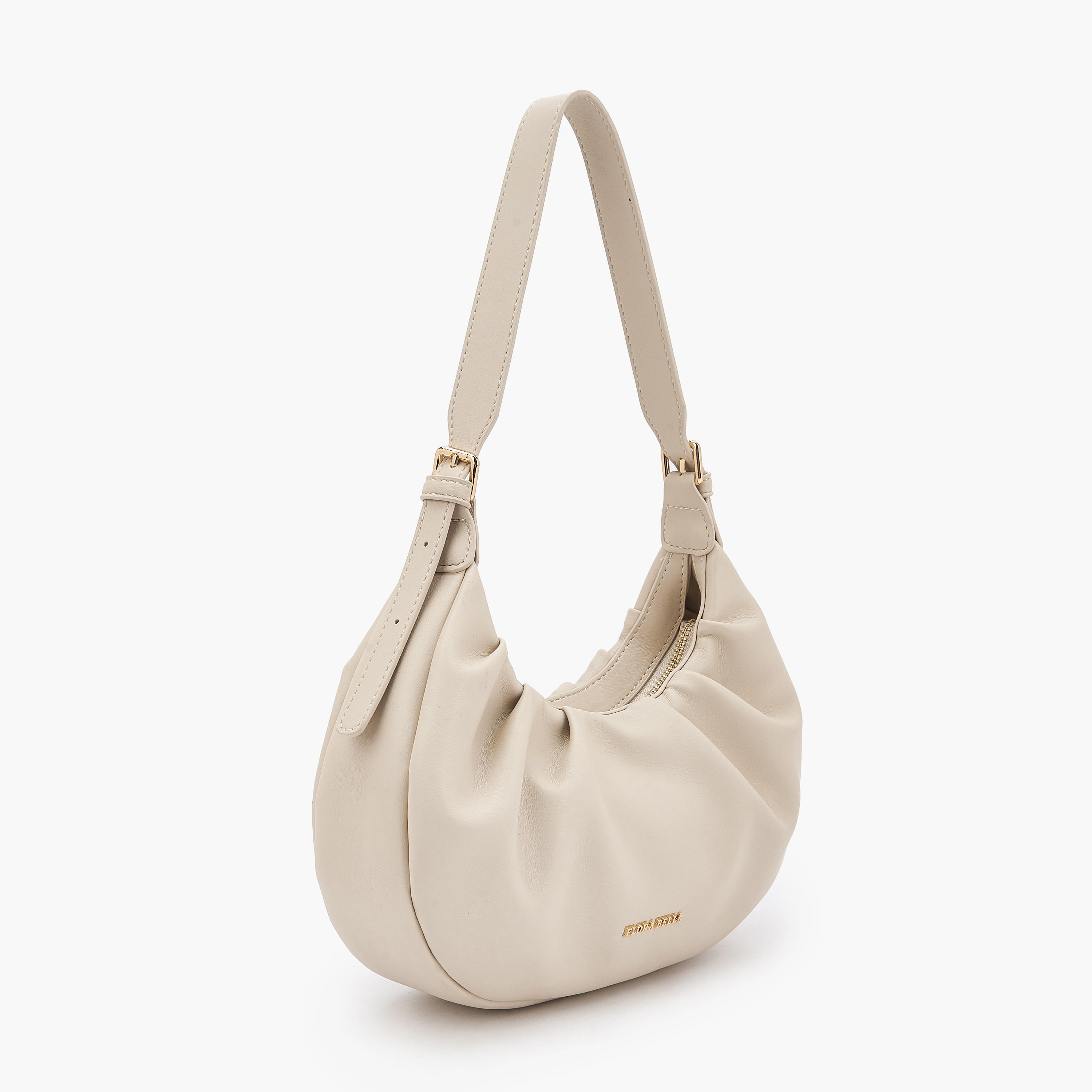 شنطة كتف بكشكش مع حزام قابل للتعديل من فلورا بيلا-women-bagsandwallets-handbags-image-2
